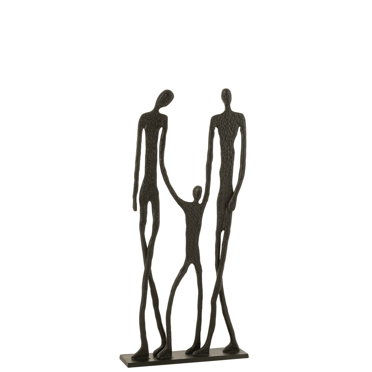 J-Line-Figur-Familie Aluminium schwarz