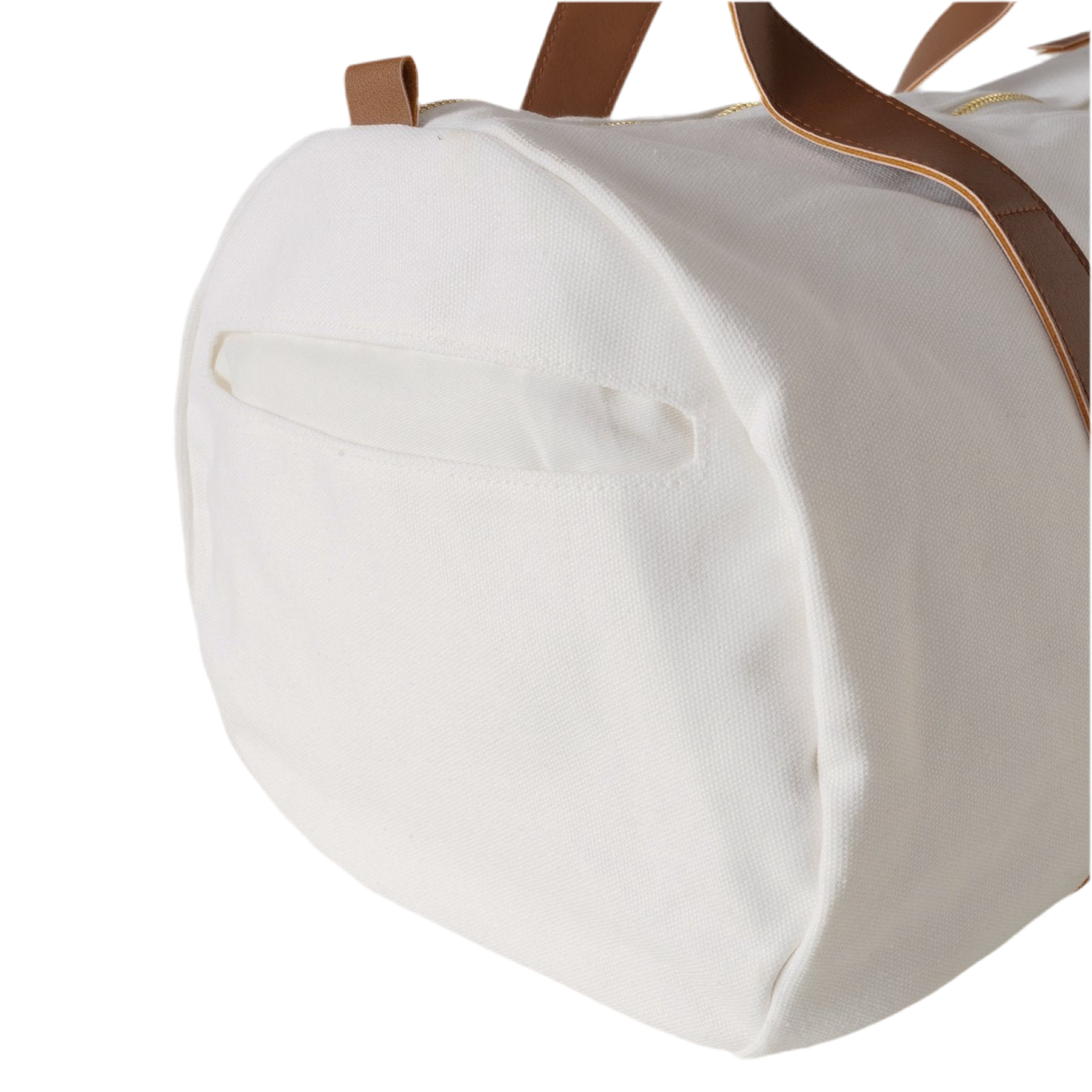 Reisetasche Malta Travel Cremeweiß Braun 50cm