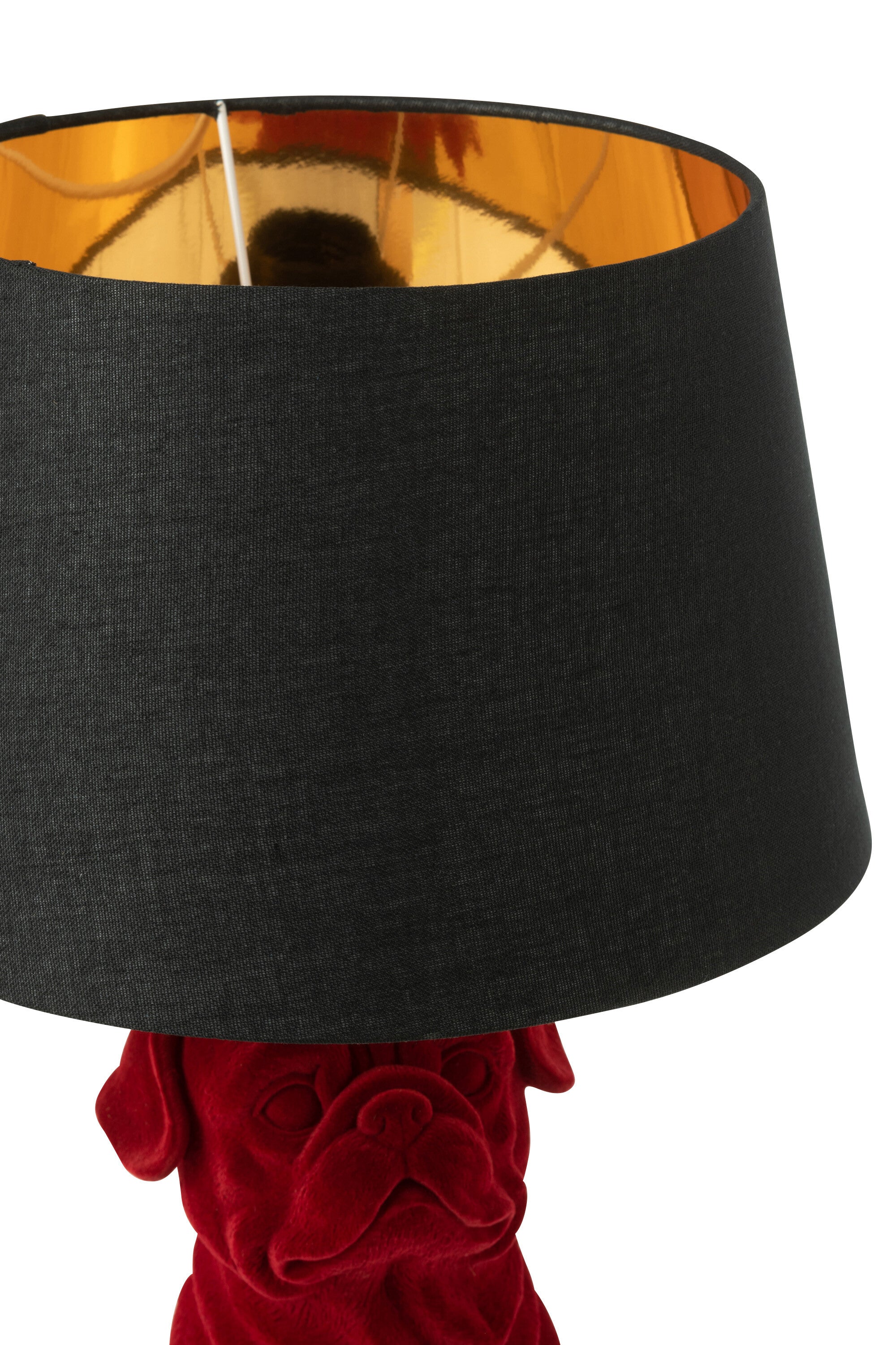 Exklusives 2er Set Sitzende Hund Tischlampen in Polyresin - Erhältlich in Braun und Gold