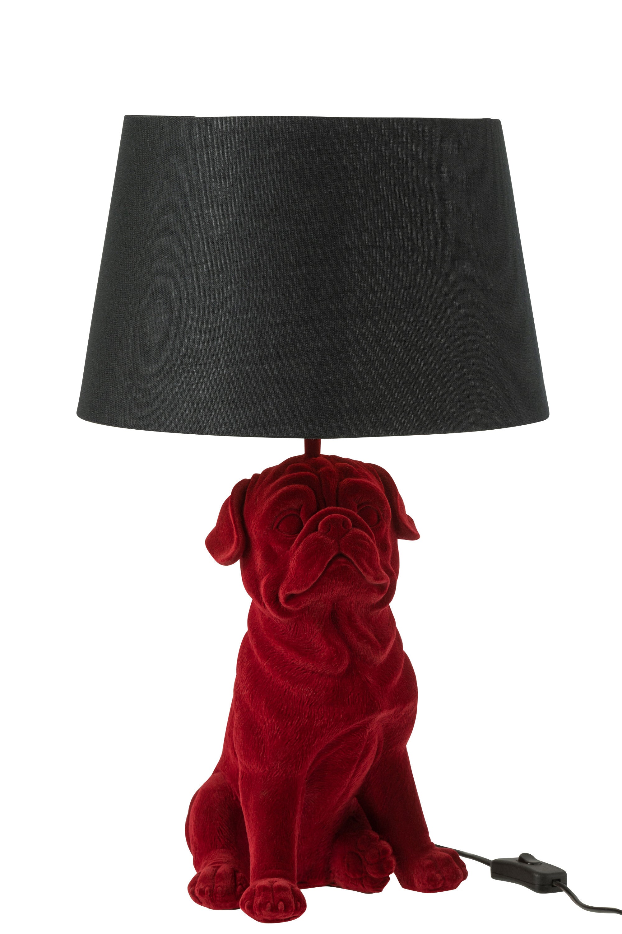 Exklusives 2er Set Sitzende Hund Tischlampen in Polyresin - Erhältlich in Braun und Gold