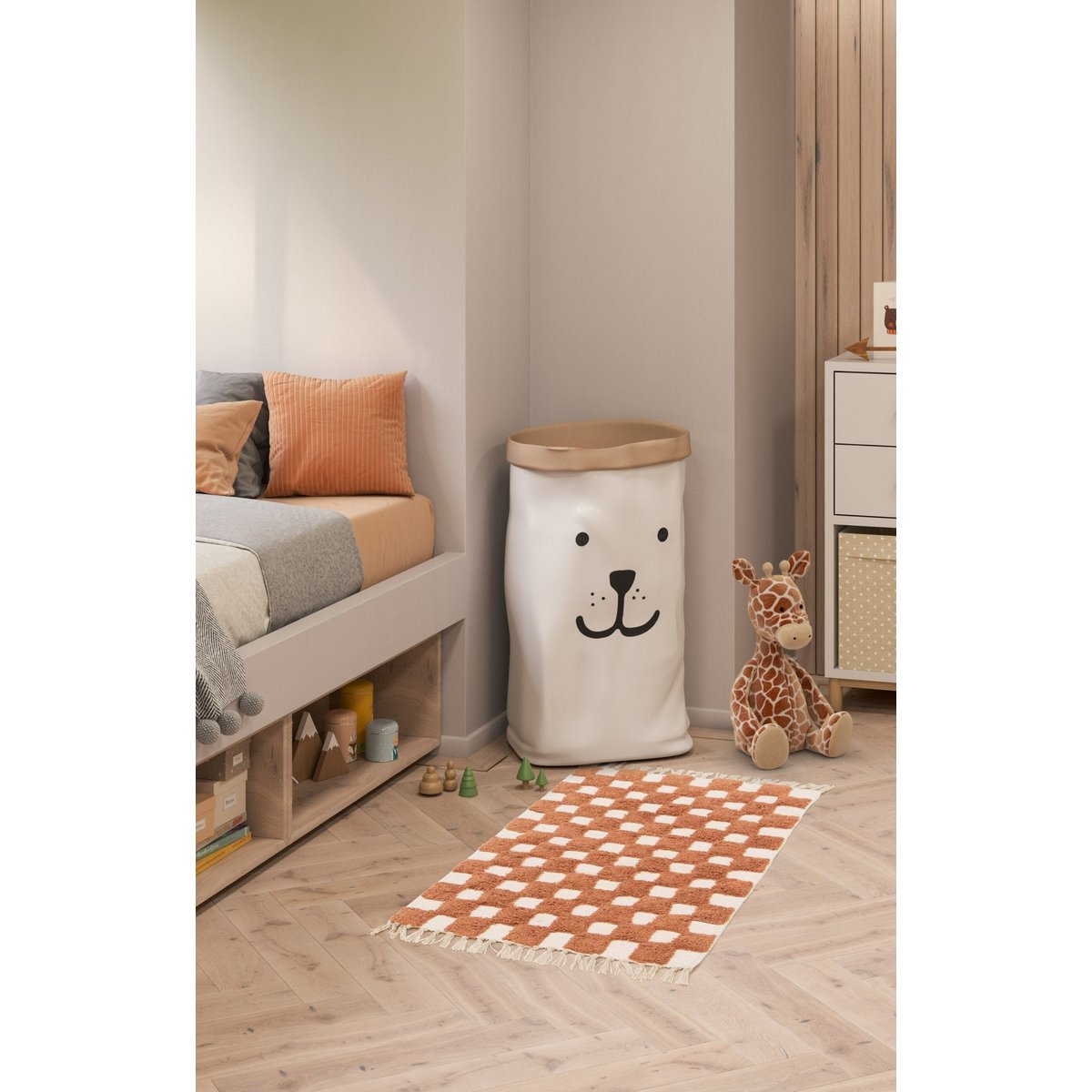 100% Baumwoll Mael Baumwollkinderteppich