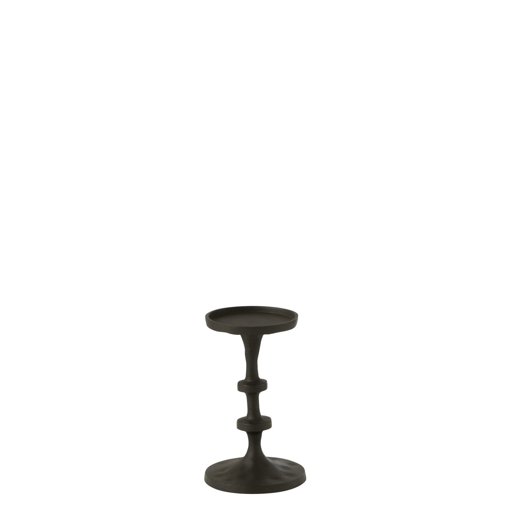 Nachtlicht Quartett - 4er Set Kerzenhalter Luz aus Aluminium in Edelschwarz