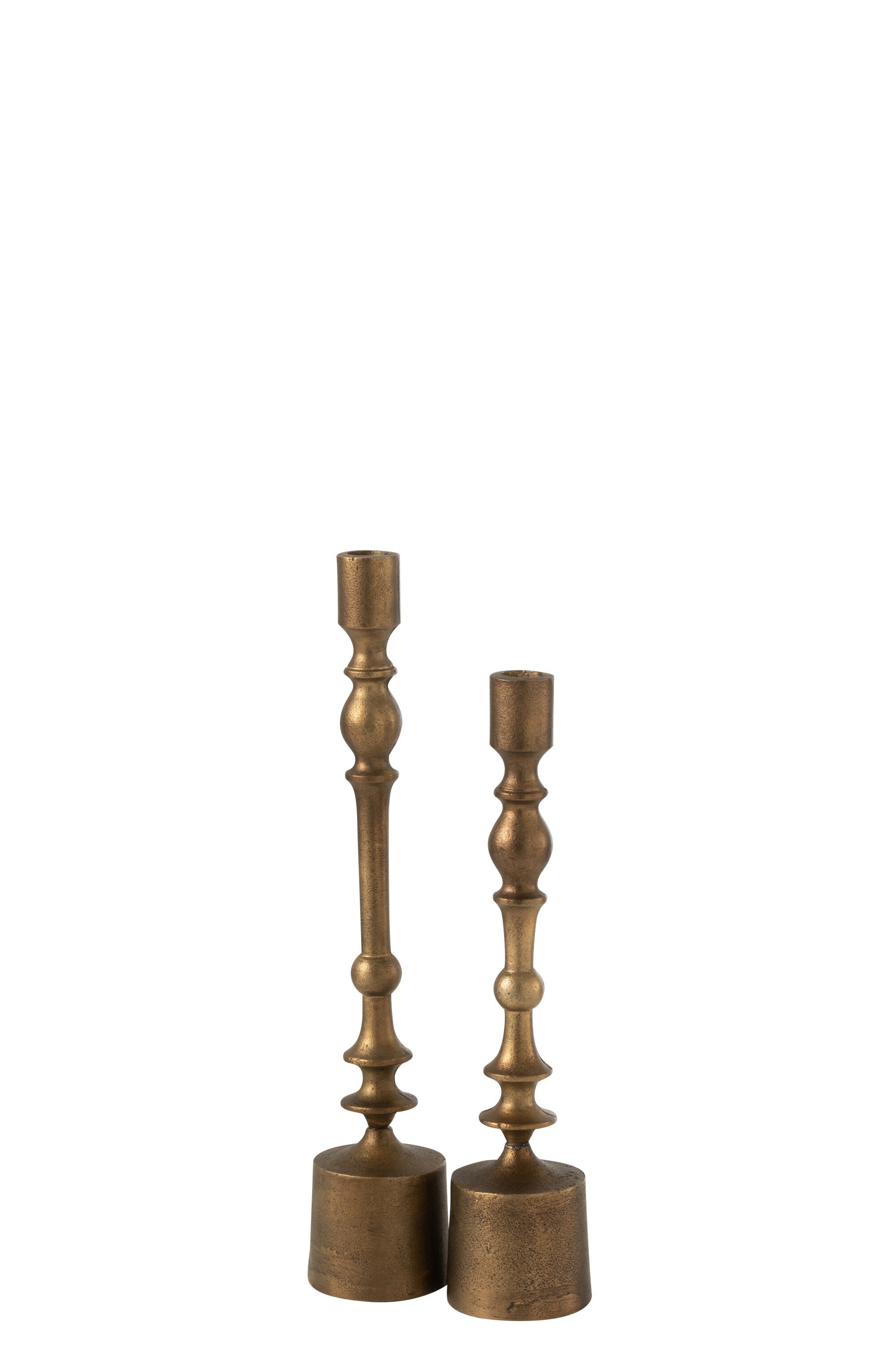Elegante 4er Set Kerzenhalter in Bronze - Zeitlose Schönheit für Ihr Zuhause