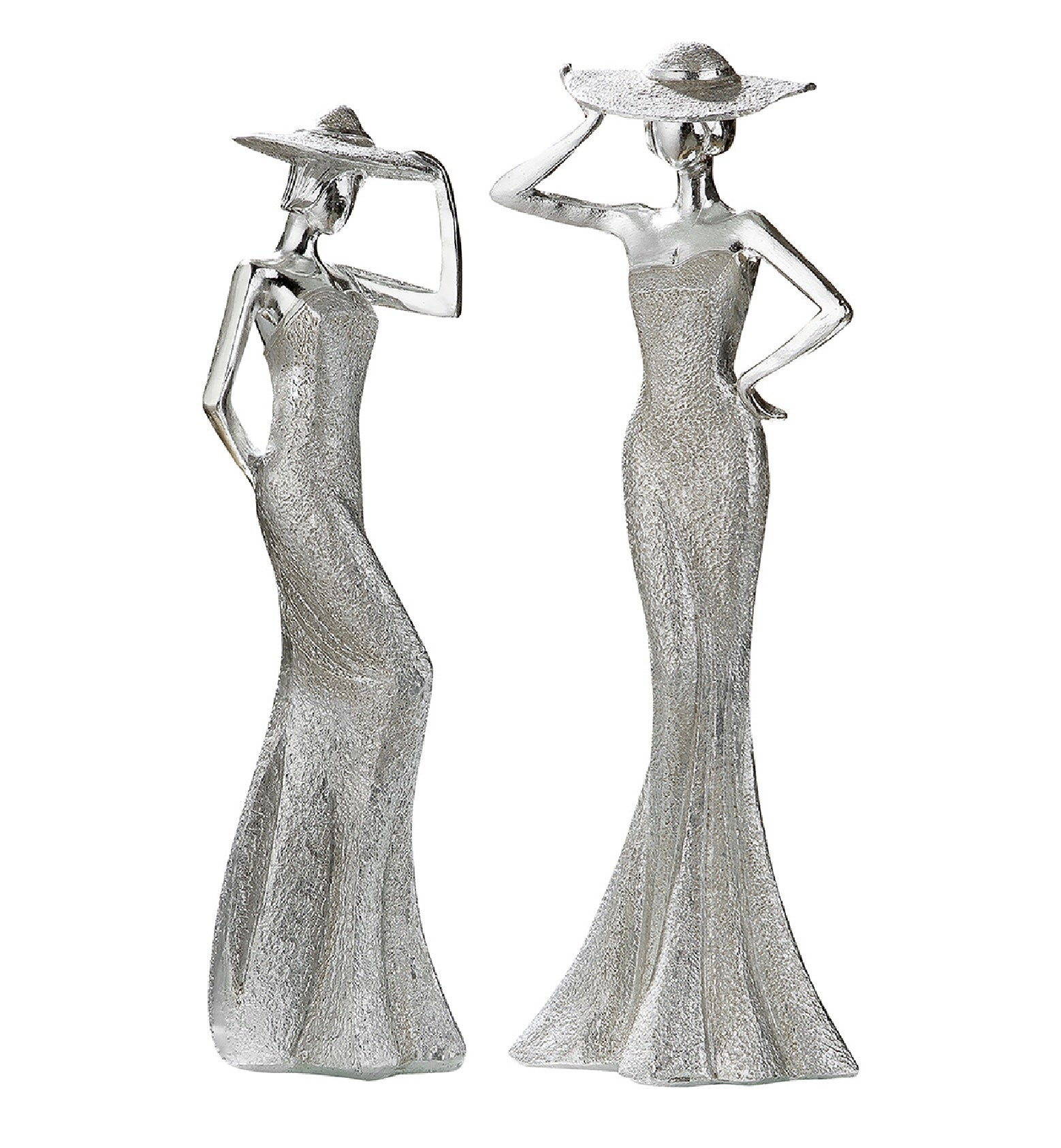 Dekofigur Set Calyra Ladies Silber 30 cm