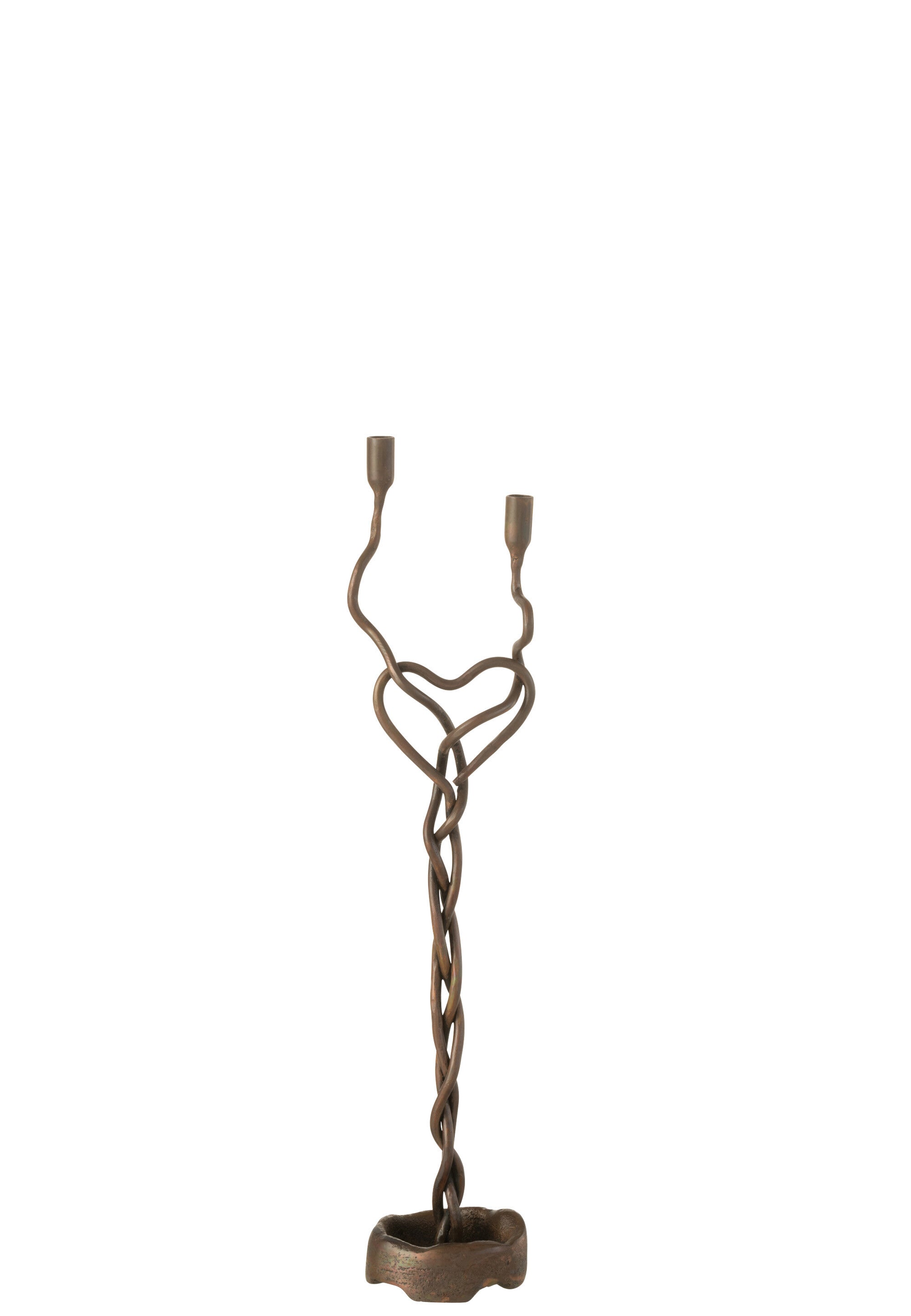 3er-Set 'Holderin' Kerzenhalter aus Eisen in Schwarz/Gold