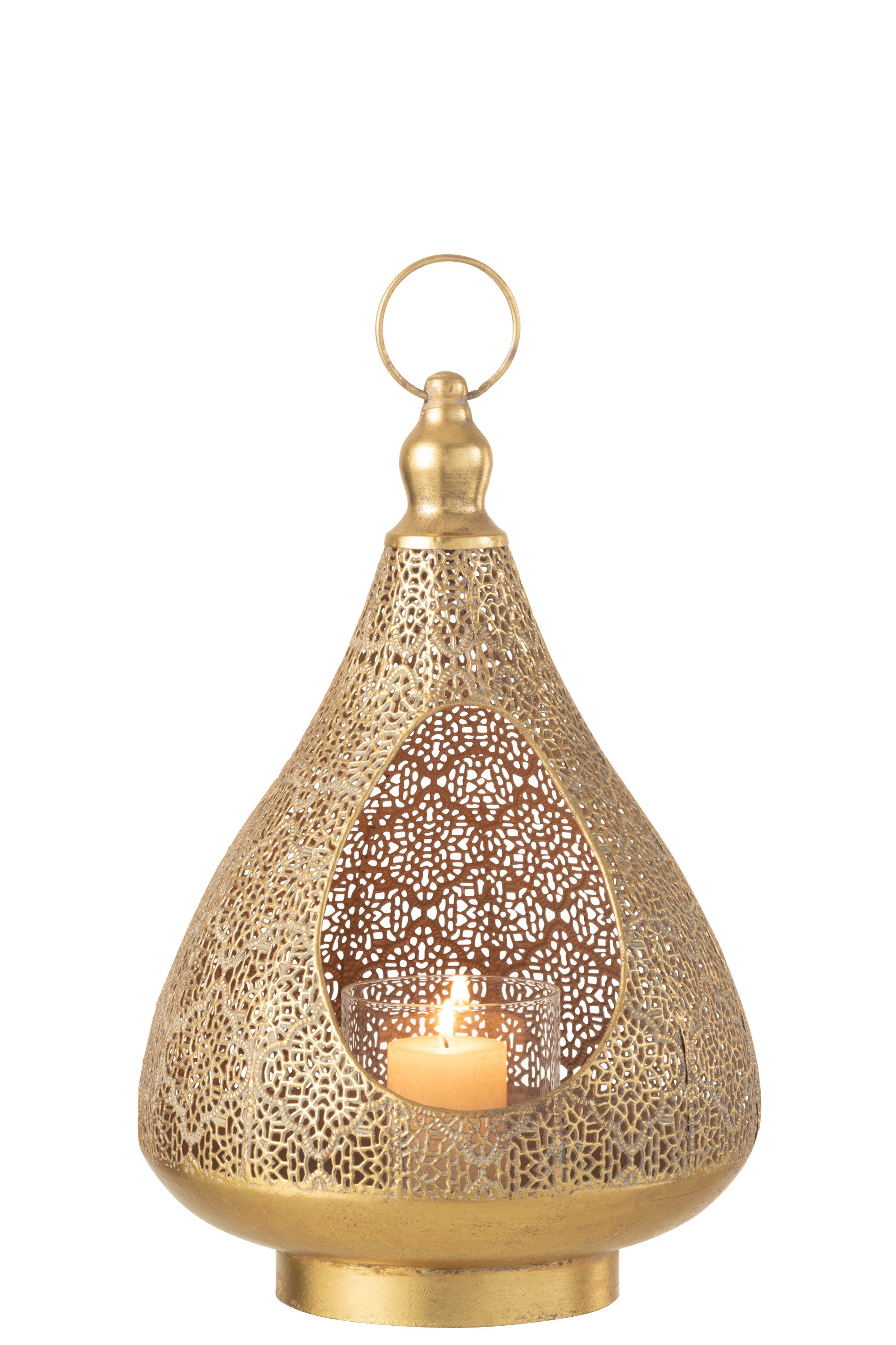 Kerzenhalter Farida Orientalisch Gold Metall 25x38cml in Gold