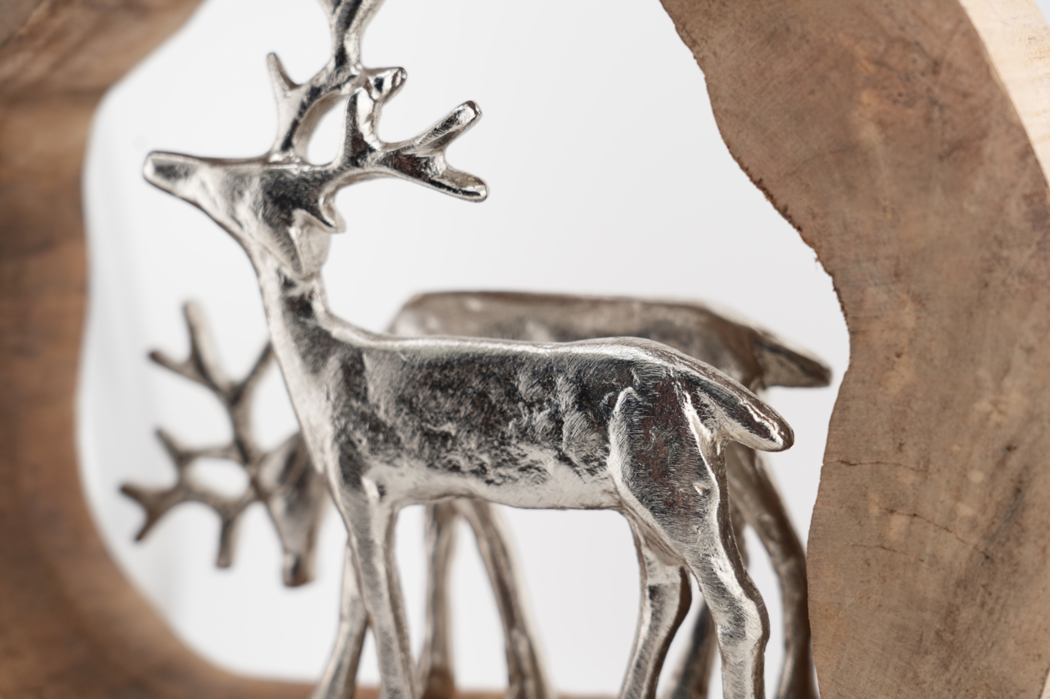 Rentier Hirsch in einem Mangobaum-Kreis Die ultimative Weihnachtsdekoration