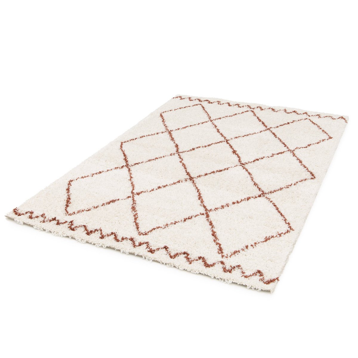 Weicher und voluminöser zotteliger Teppich für warmes Innenraumtifin