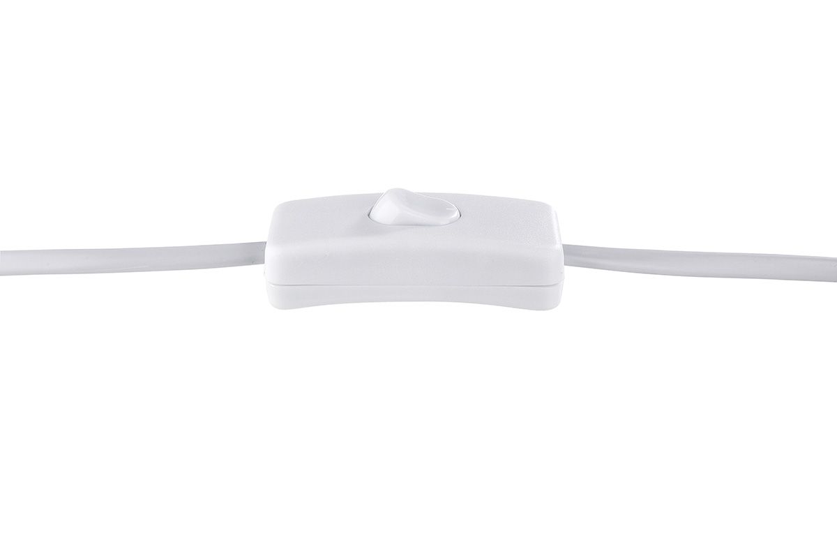 LED Tischlampe "Froschkönig" - Matt Weiß mit Beigem Lampenschirm