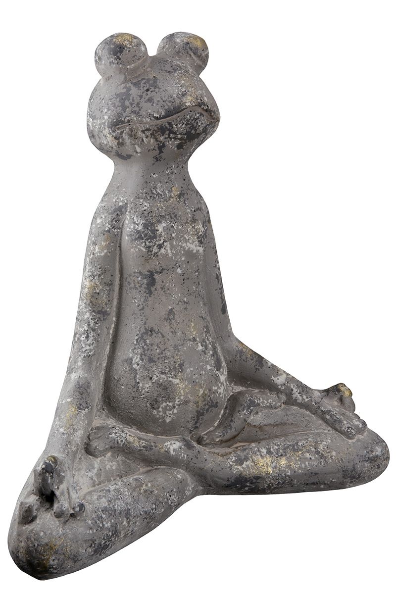 Zen garden frog made of magnesia - weatherproof decorative figure for outdoor use
