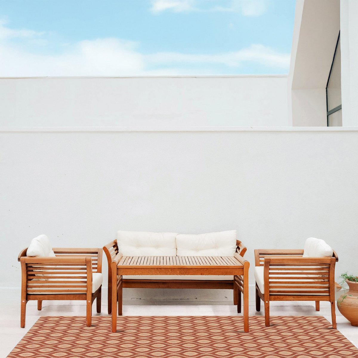 Teppich in Erleichterung für Innen- und Außenbernstein abgeschlossen