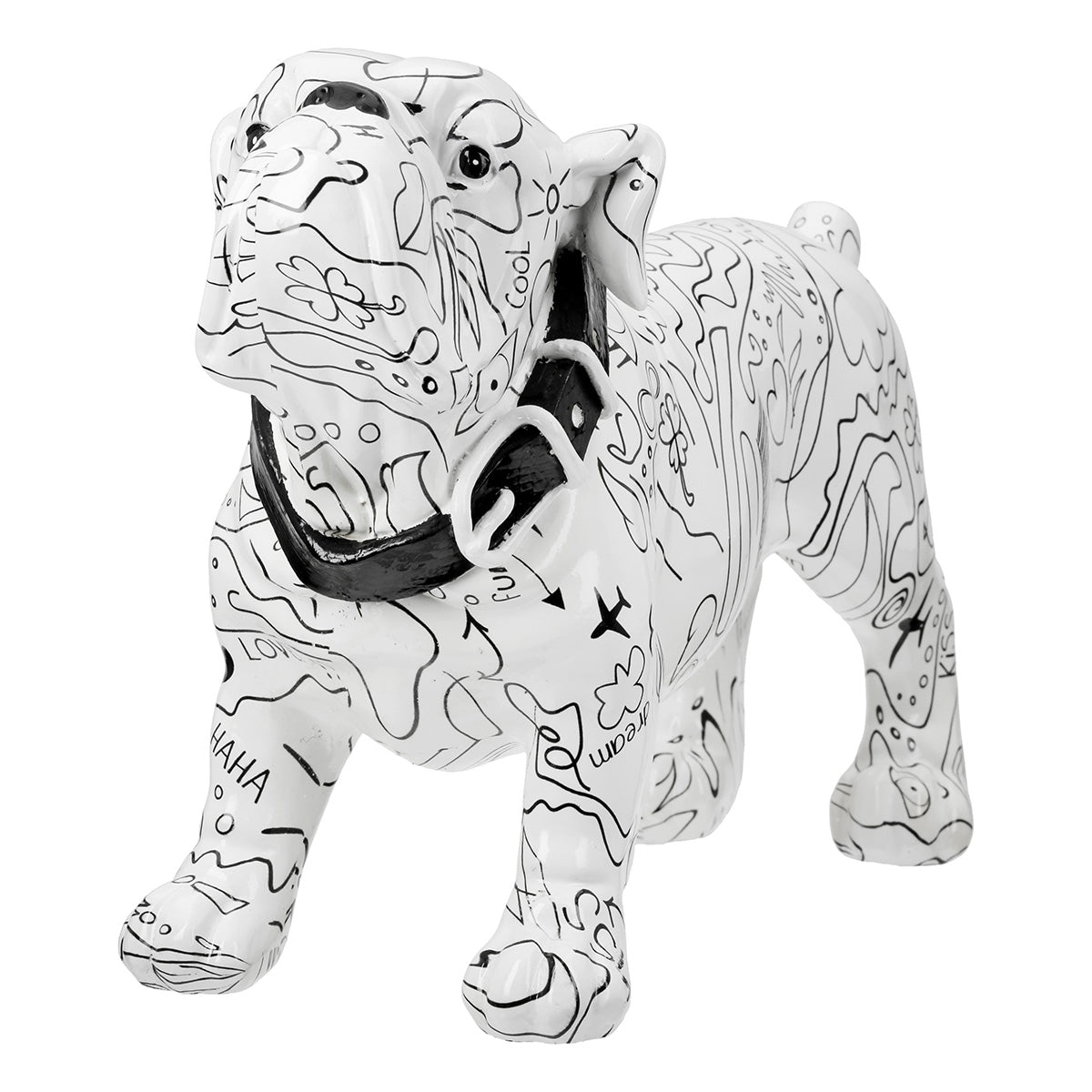 Leonardo Modern Art Bulldogge Dekofigur aus Kunstharz
