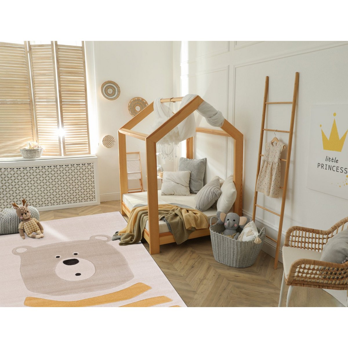 Weicher und resistenter Kinder Teppich Teddy