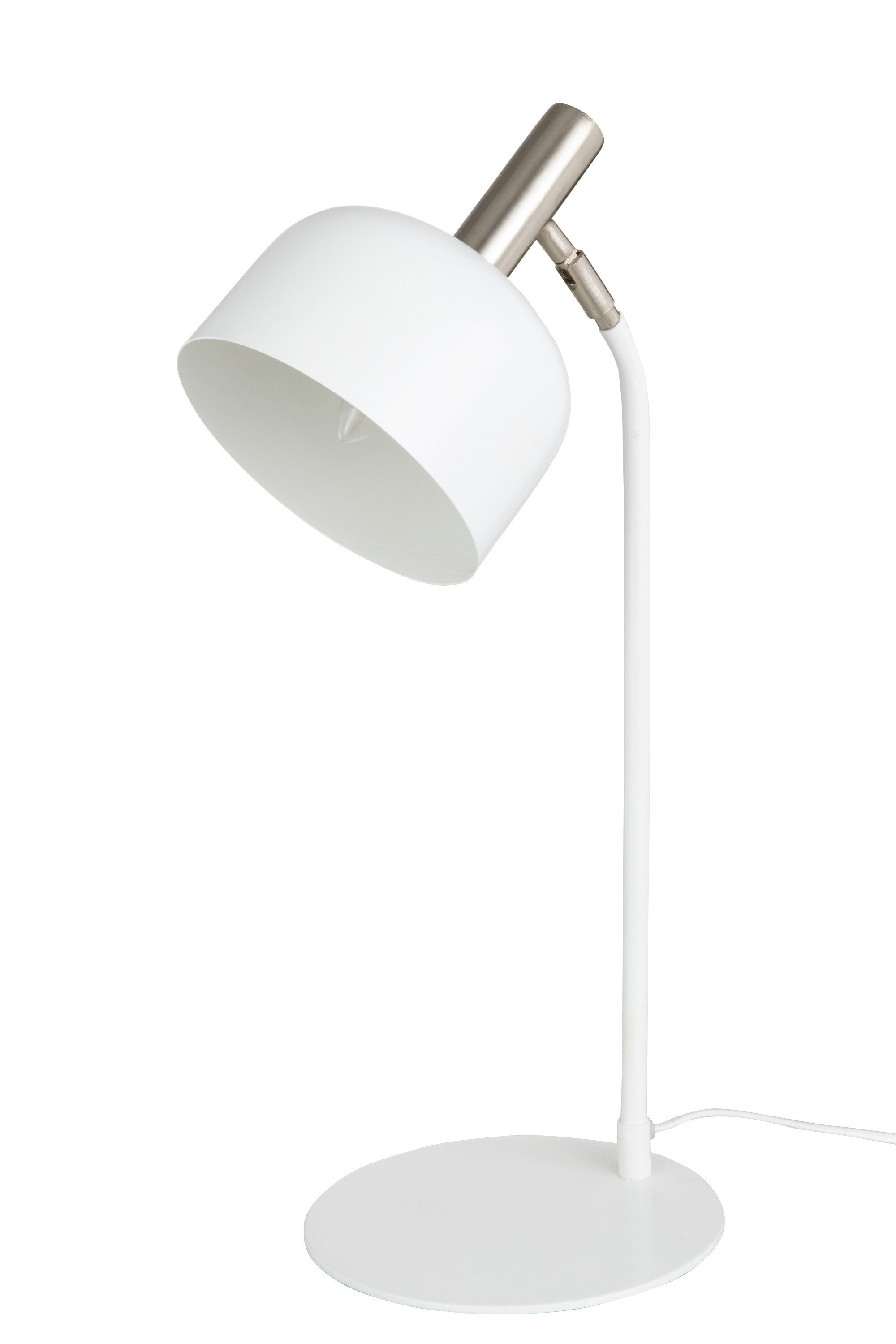 Exquisites 2er Set Tischlampen Tilt - Metall Weiß/Gold, 56 cm Höhe