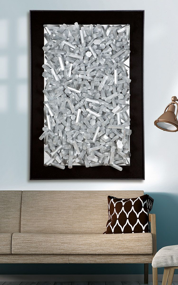 3D Wandobjekt "Sticks" - Handgearbeitetes Kunstwerk aus Holz und MDF