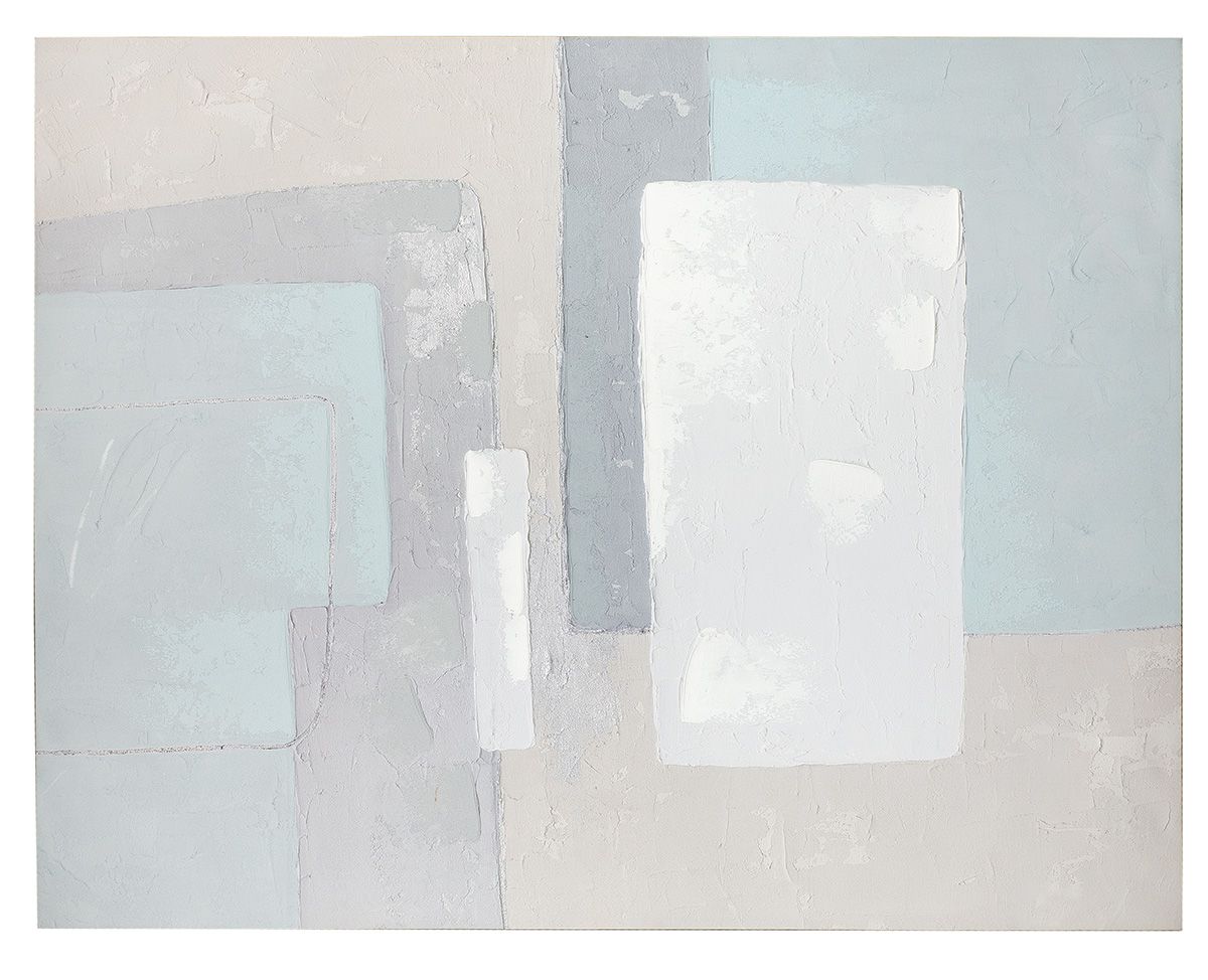 Wandbild Ahobo abstrakt rechteckig Kiefernholz Leinwand 130x100cm