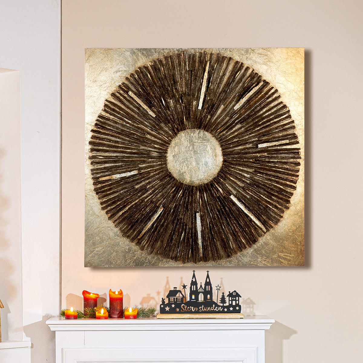 Picture Altinoh Wood Resin champagne-gold colored