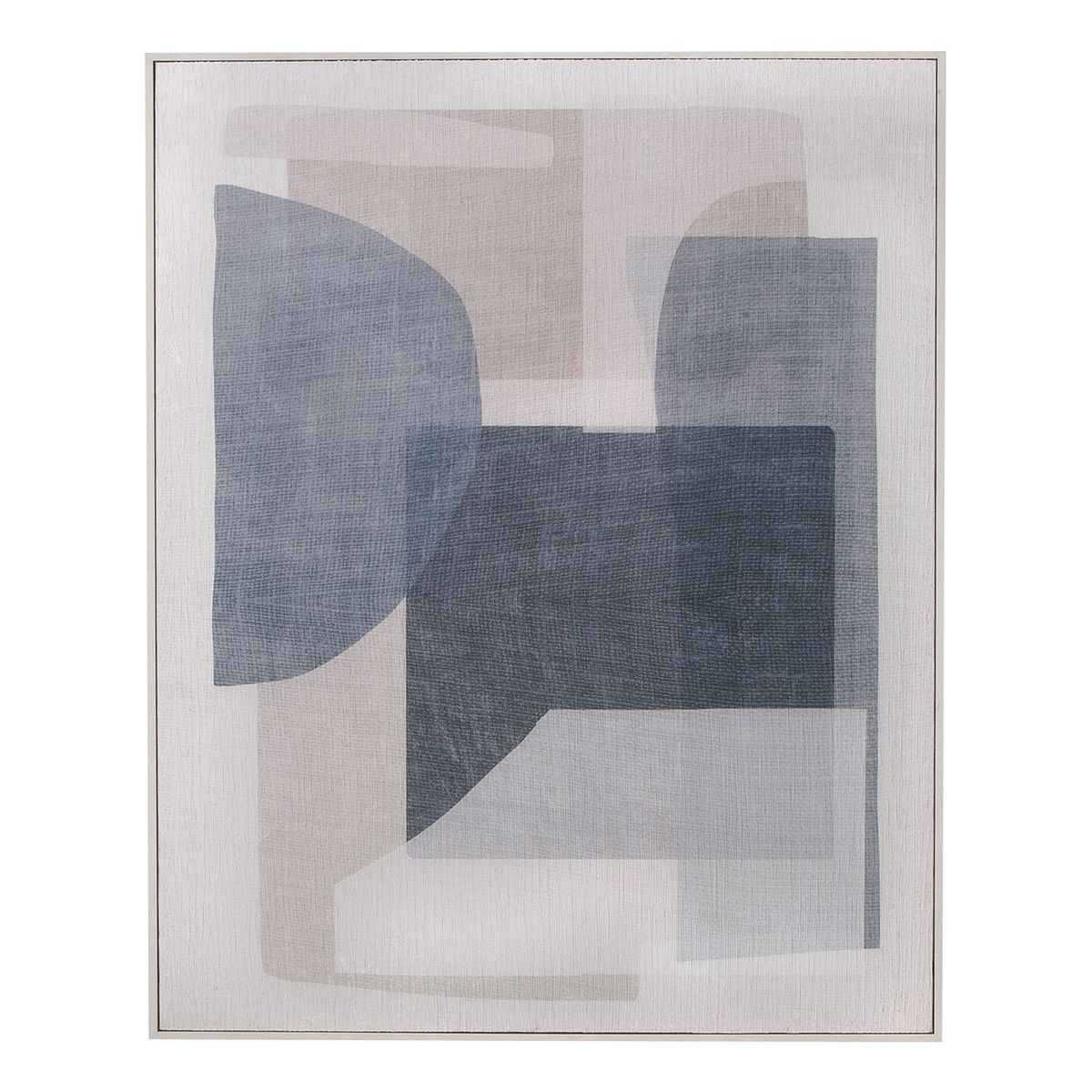 Wandbild Zerb Rechteckig Leinwand Blau Weiß 82x102 cm