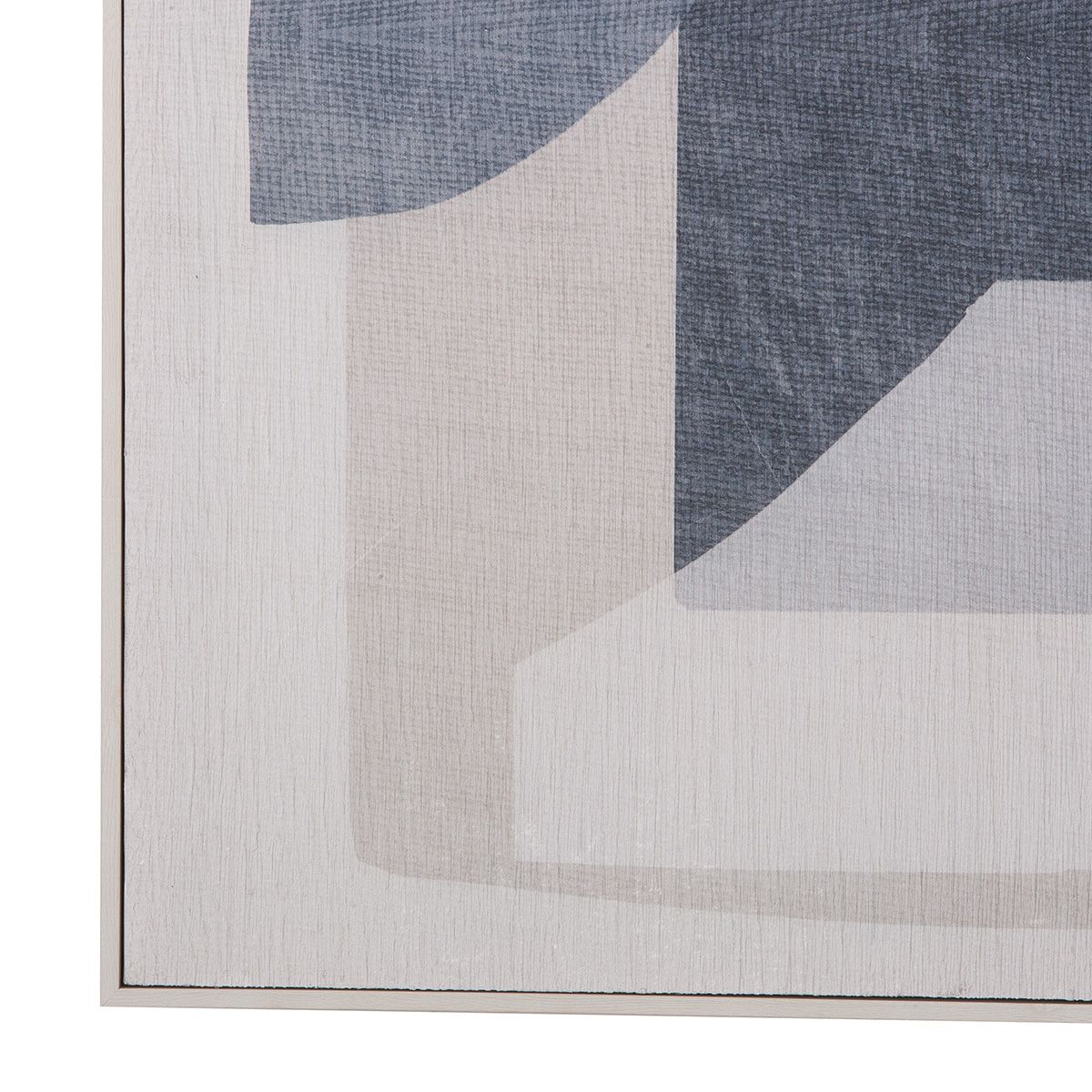 Wandbild Zerb Rechteckig Leinwand Blau Weiß 82x102 cm