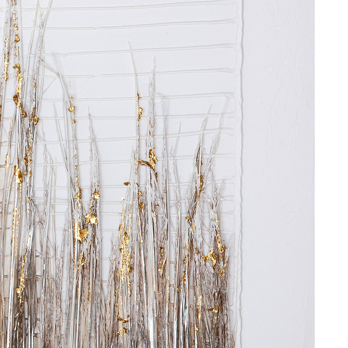 Leinwandbild Cespuglio Weiß 3D Optik 80x80cm