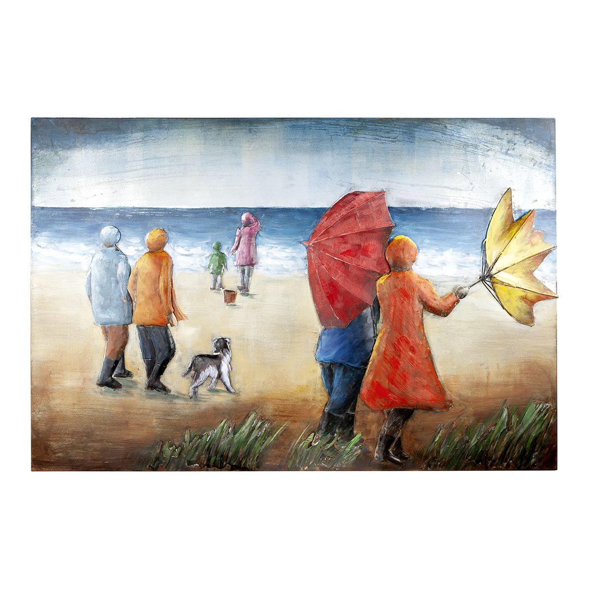 Wandbild Colorful Breeze Metall Mehrfarbig 120x80cm