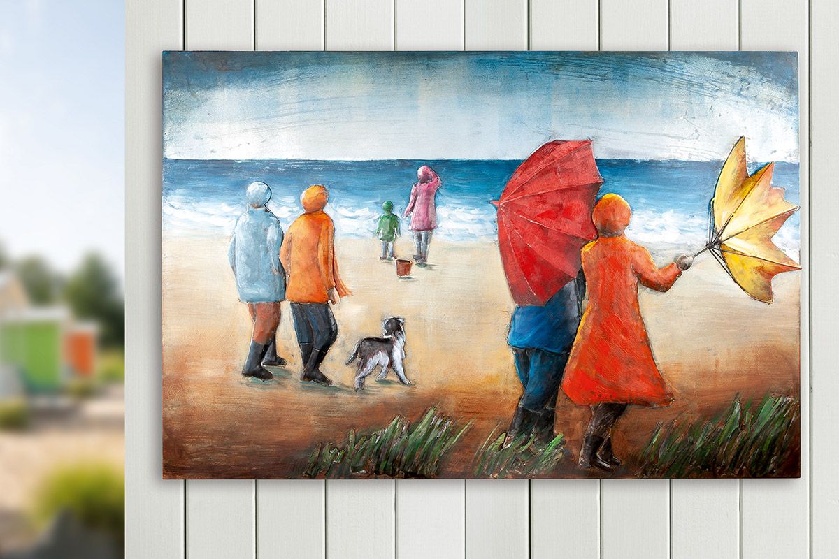 Wandbild Colorful Breeze Metall Mehrfarbig 120x80cm