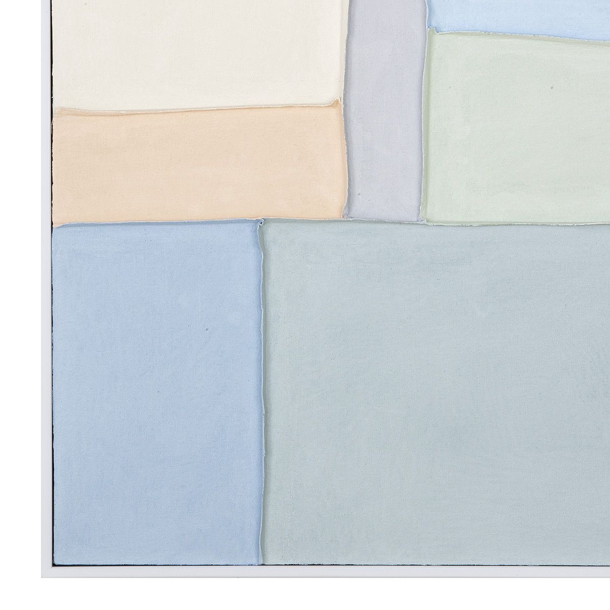 Wandbild Cubic Handbemalt Rechteckig Mehrfarbig 82x102 cm