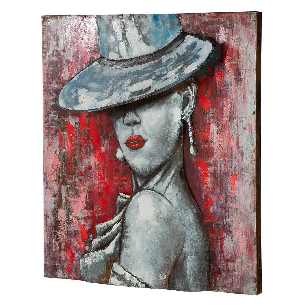 Wandbild Set Artlina Charlotte Violet Metall Quadratisch