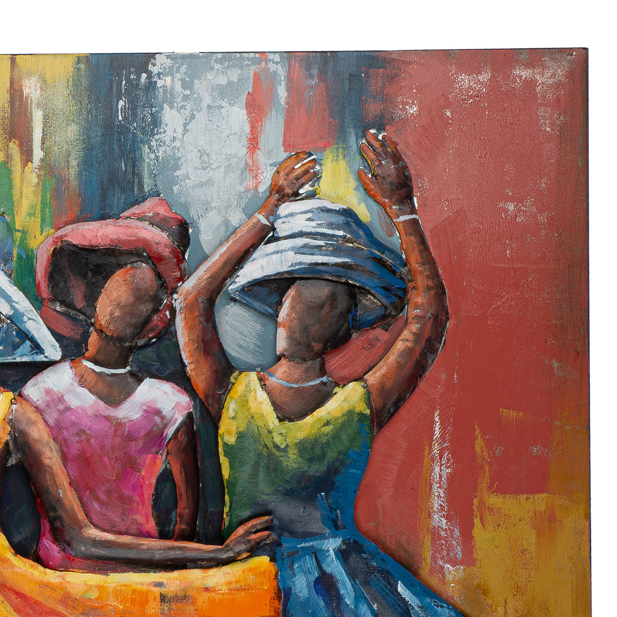 Metall Wandbild Lets Dance Frauen Tanz 3D Optik 120x80cm