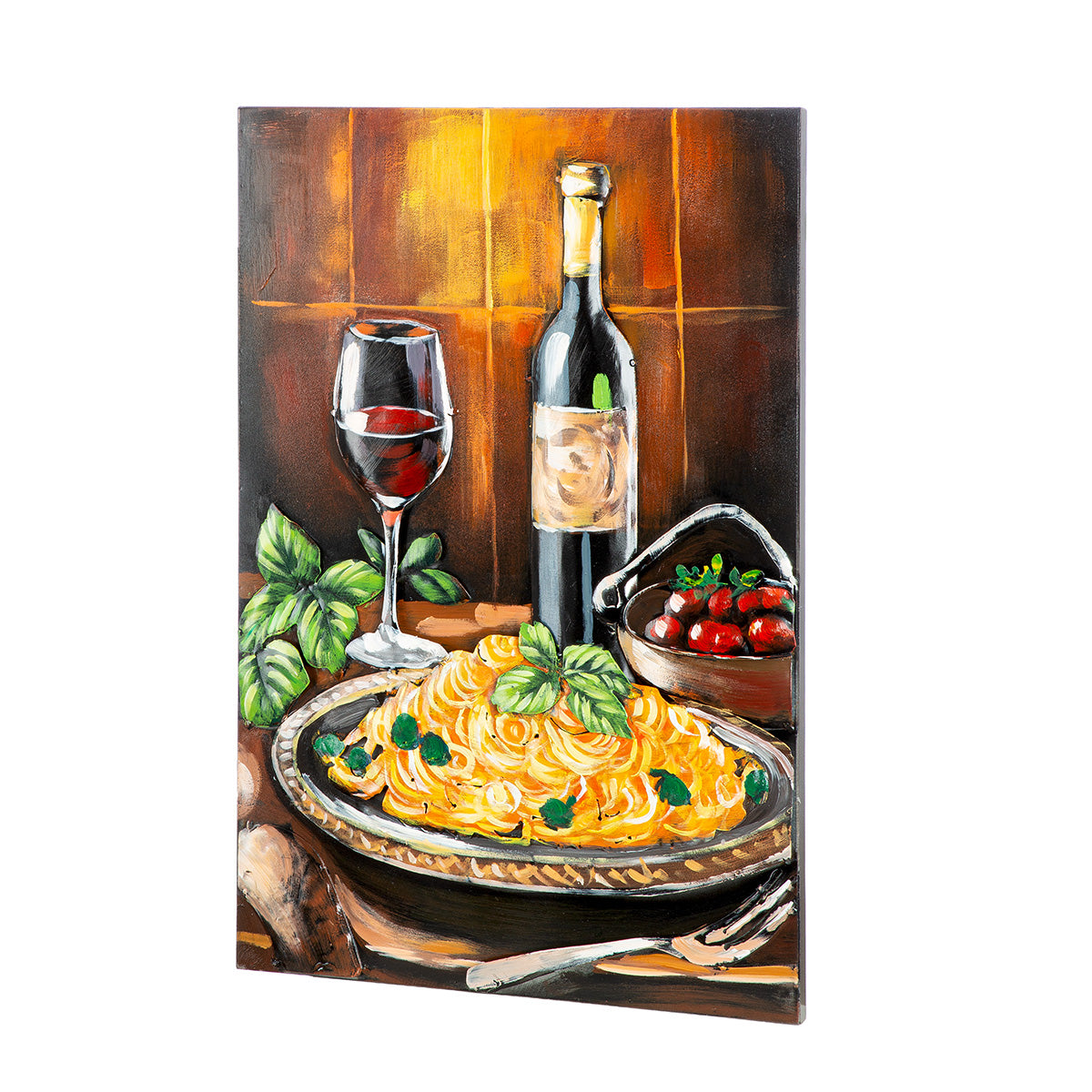 Bild 3D Pasta Club Küchenbild modern 2er Set