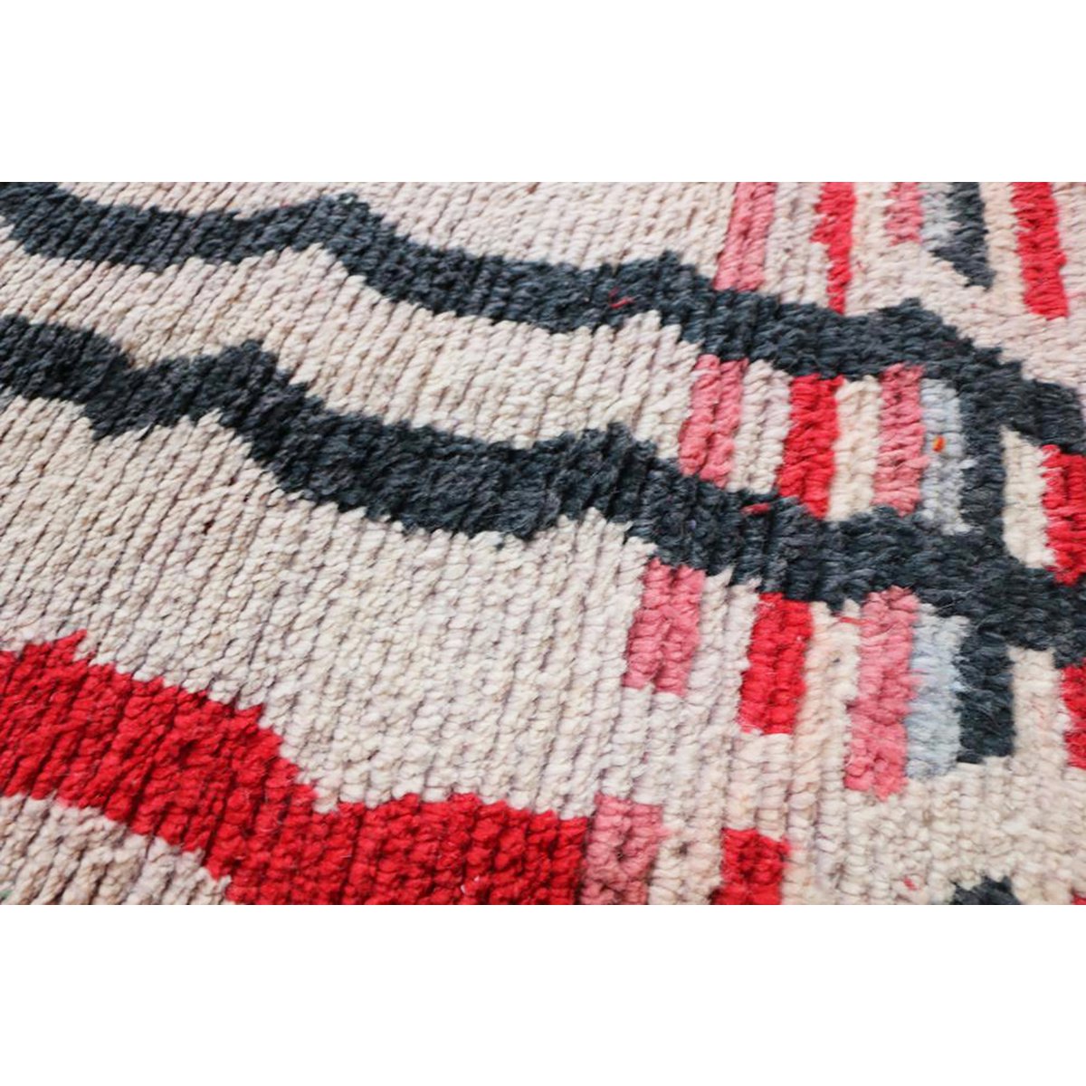 Marokkaner Berberkorridor Teppich reines Woll 71 x 353 cm