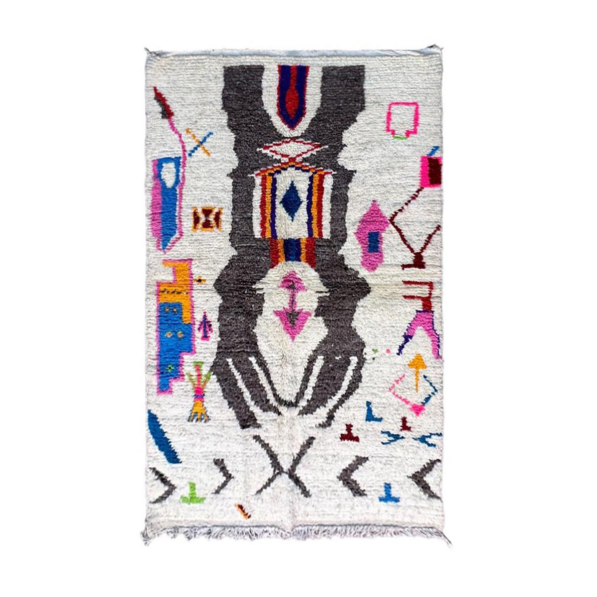 Zeitgenössischer handgefertigter Berber Teppich 140 x 240 cm