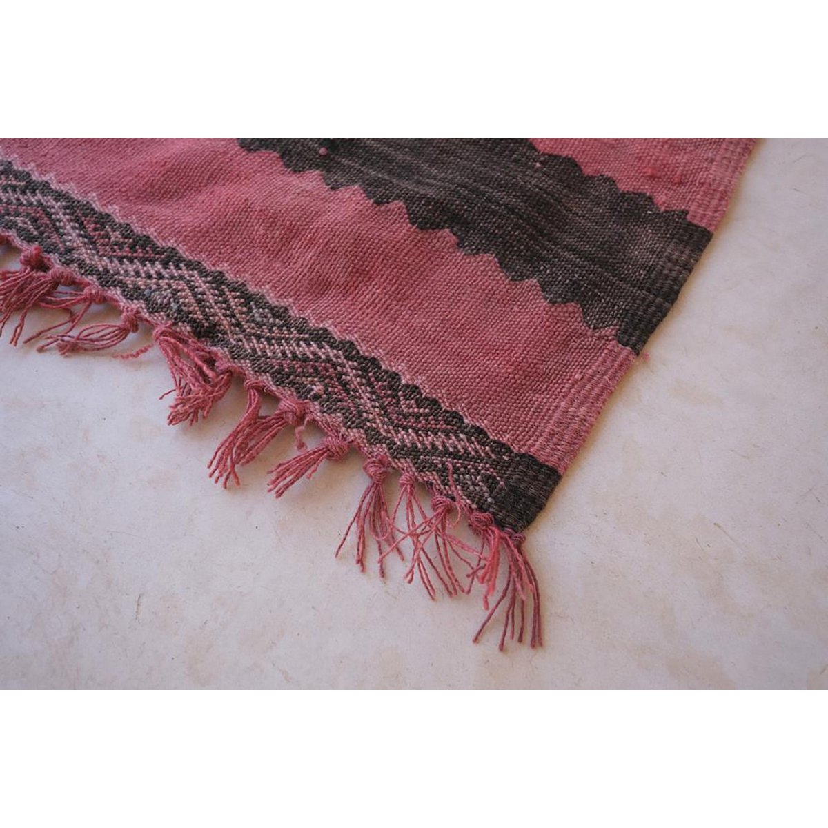 Marokkaner Berber Kilim reiner Wolle 144 x 253 cm Teppich