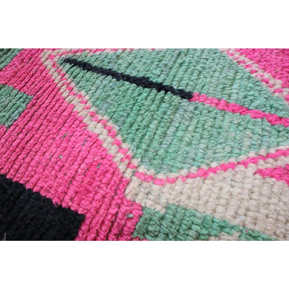 Marokkaner Berberkorridor Teppich reines Woll 71 x 346 cm