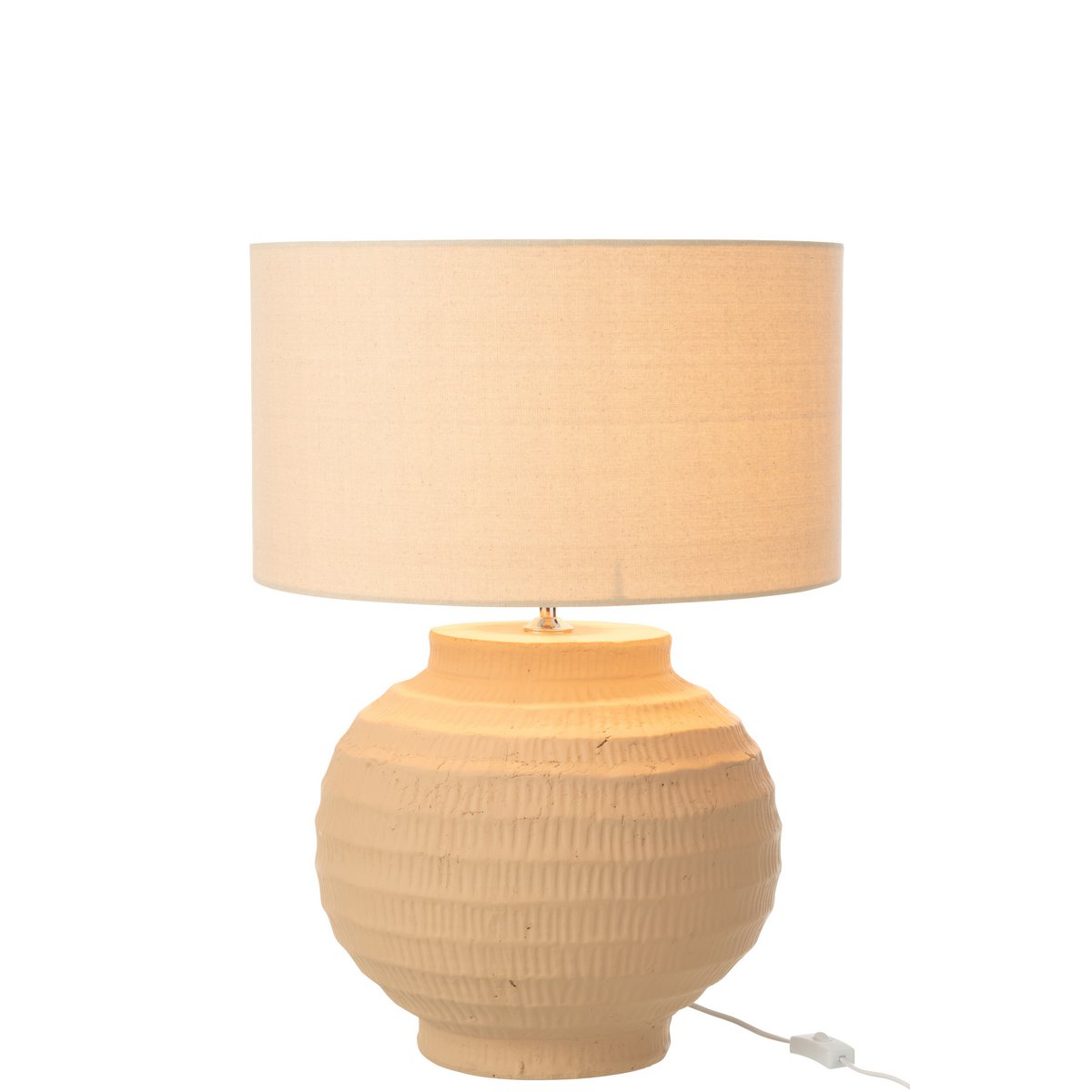 J-Line Tischlampe Terrakotta Beige