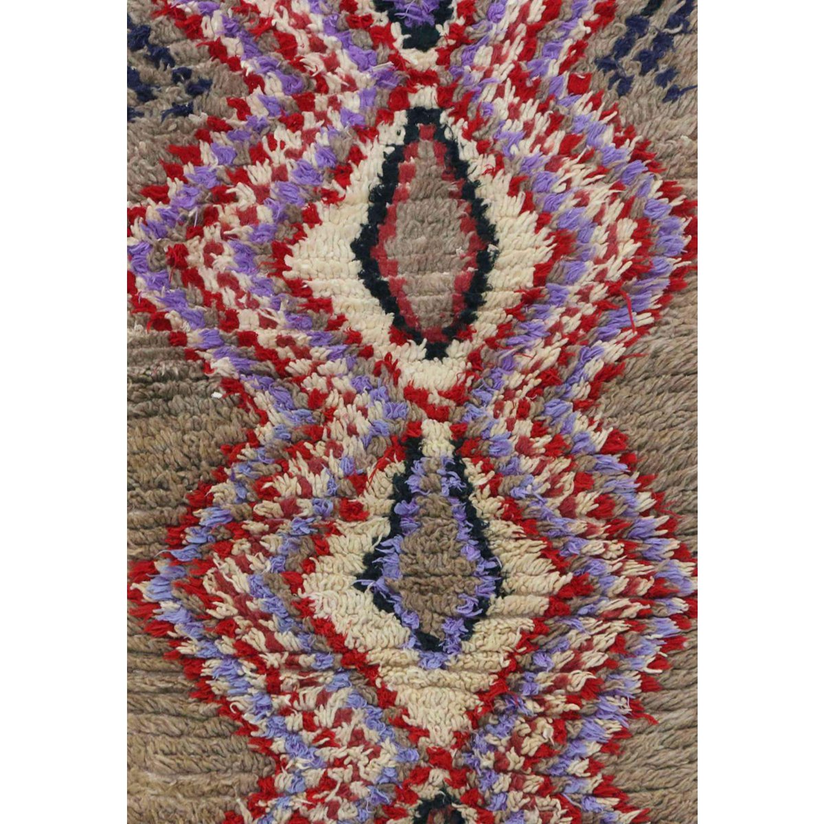 Marokkaner Berberkorridor Teppich reines Woll 72 x 190 cm