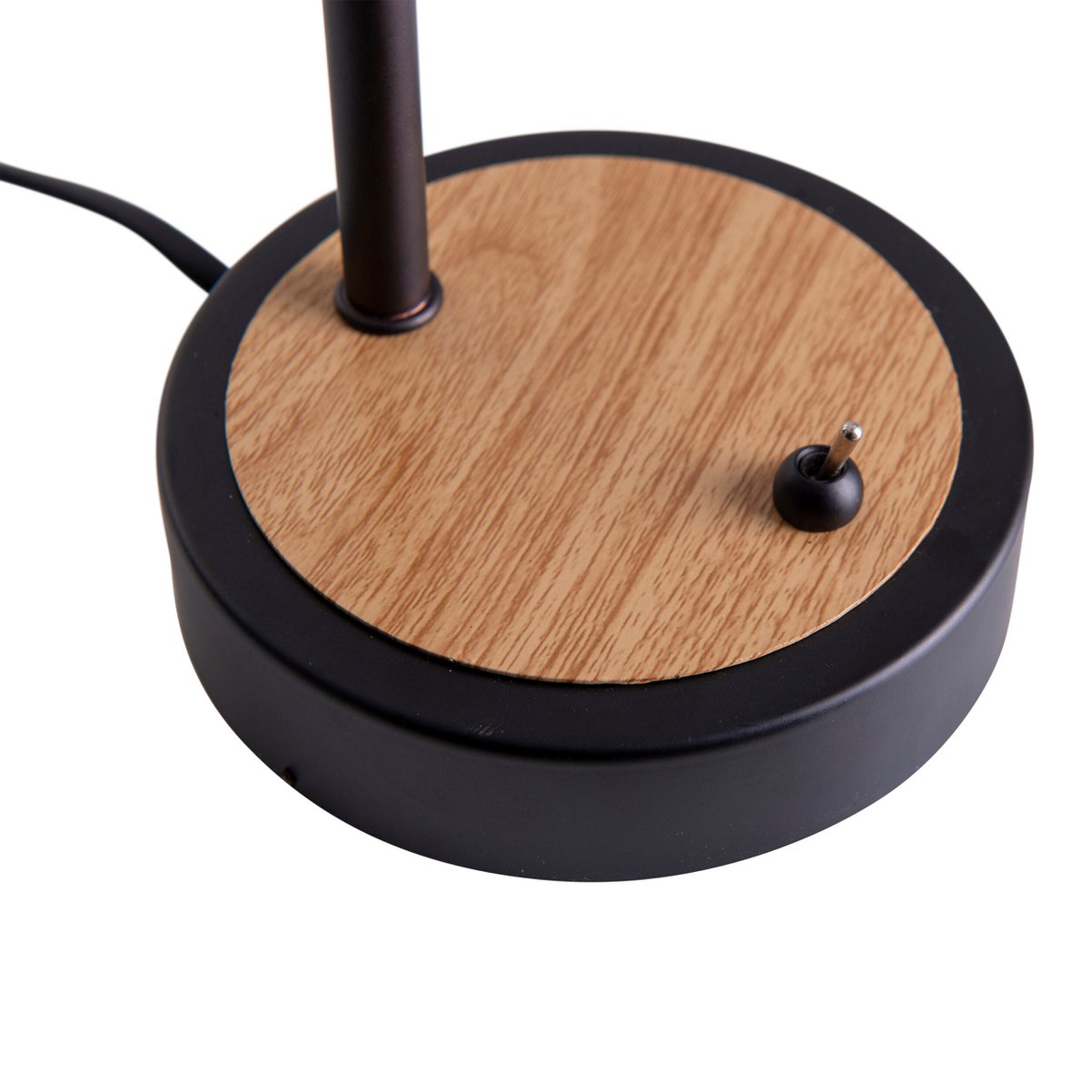 Tischleuchte "FUMOSO", Tischlampe aus Metall und Glas in Schwarz,, mit E14-Fassung, für Esszimmer, Wohnzimmer, Diele oder Büro, Tischlampe 34 cm hoch