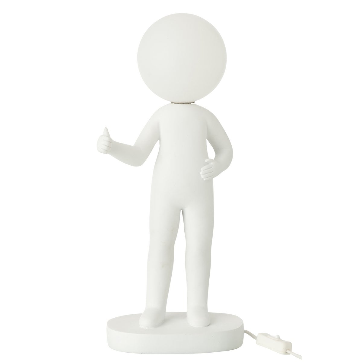 Tischlampe Figurale Weiß Moderne Designleuchte