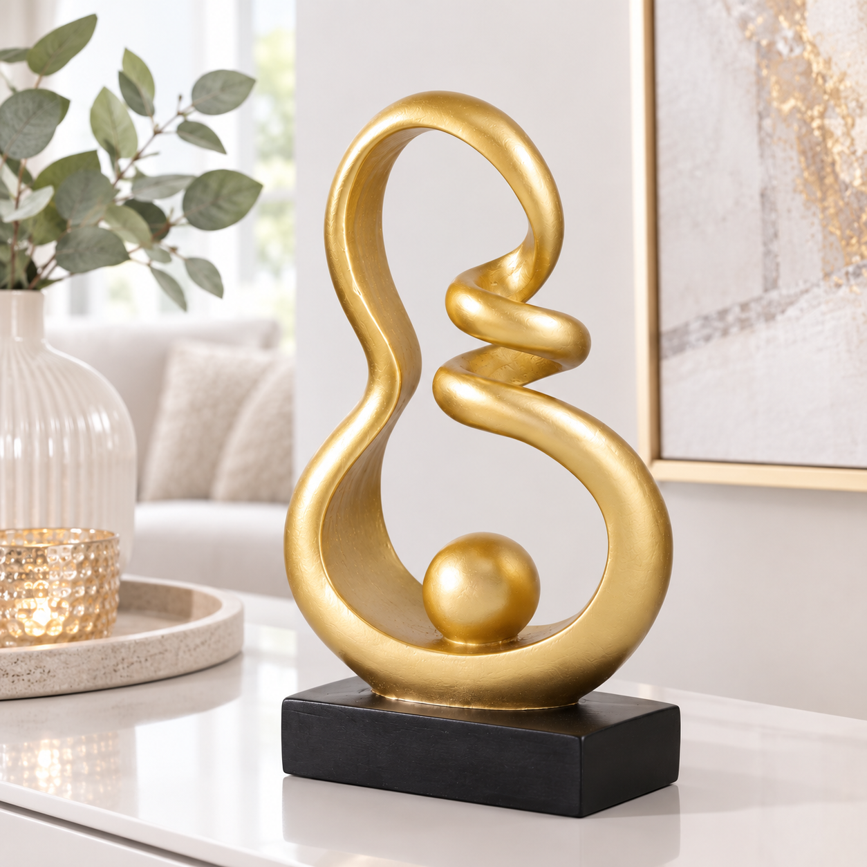 Deko Skulptur Liora gold 24 cm
