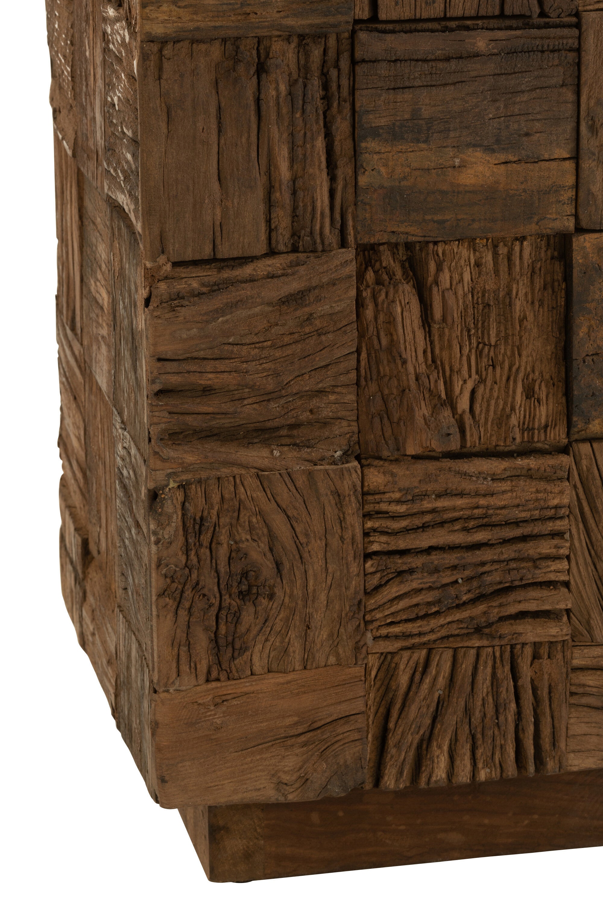 Handgefertigte Deko-Säule 'Naturell' Large - Aus Holz, Naturbelassen, Ein Kunsthandwerkliches Meisterstück Höhe 105cm