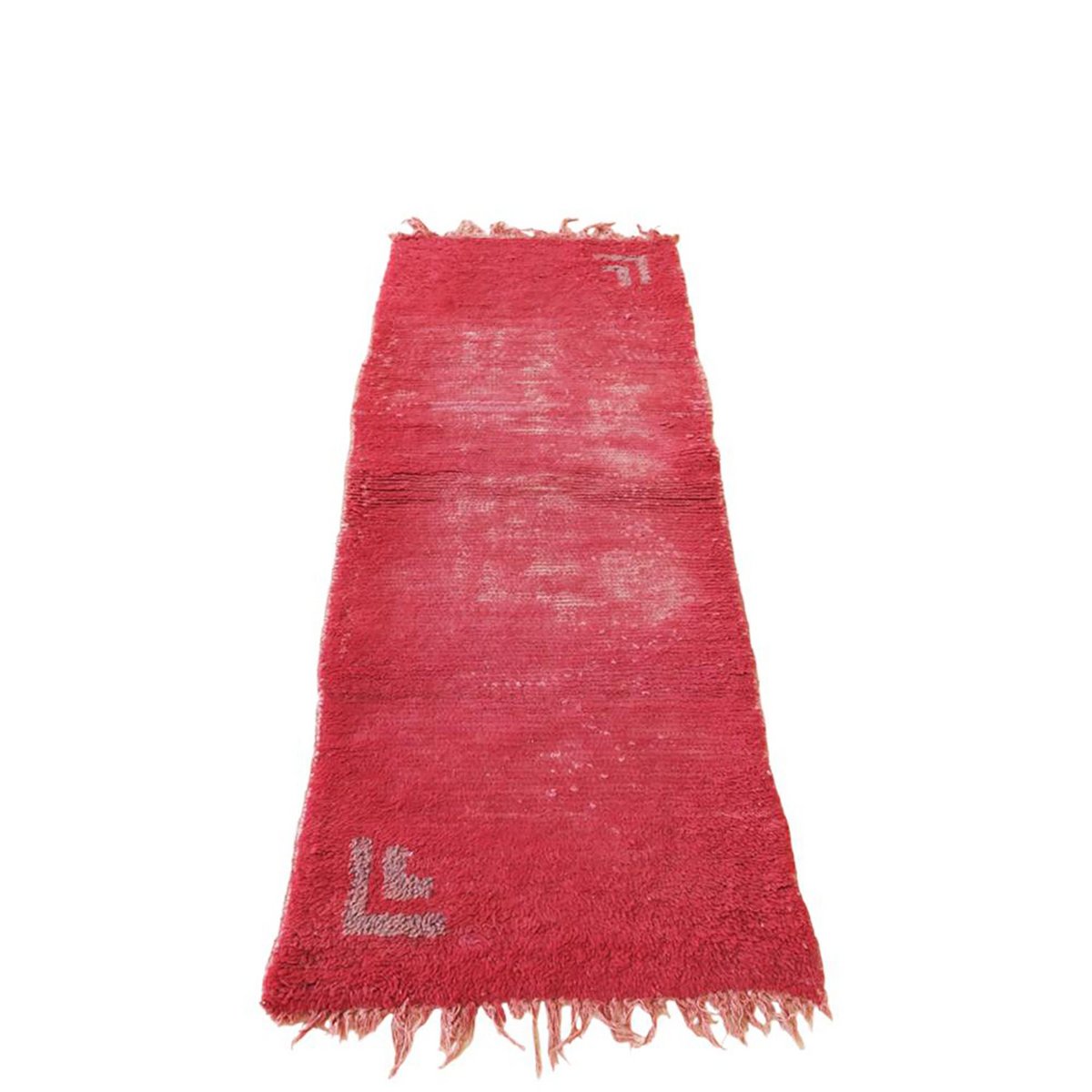 Berber Wolle Teppich in Vintage Boujaad Wolle 75 x 191 cm