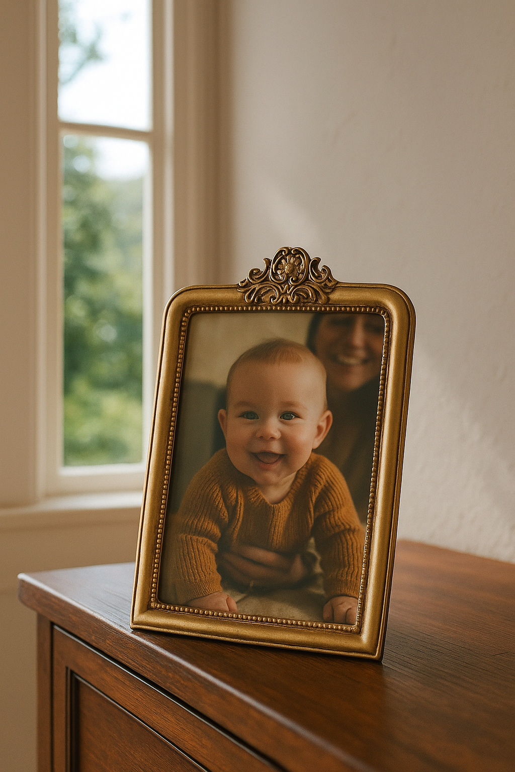 Bilderrahmen Mita Antikgold rechteckig Metall 23x16 cm