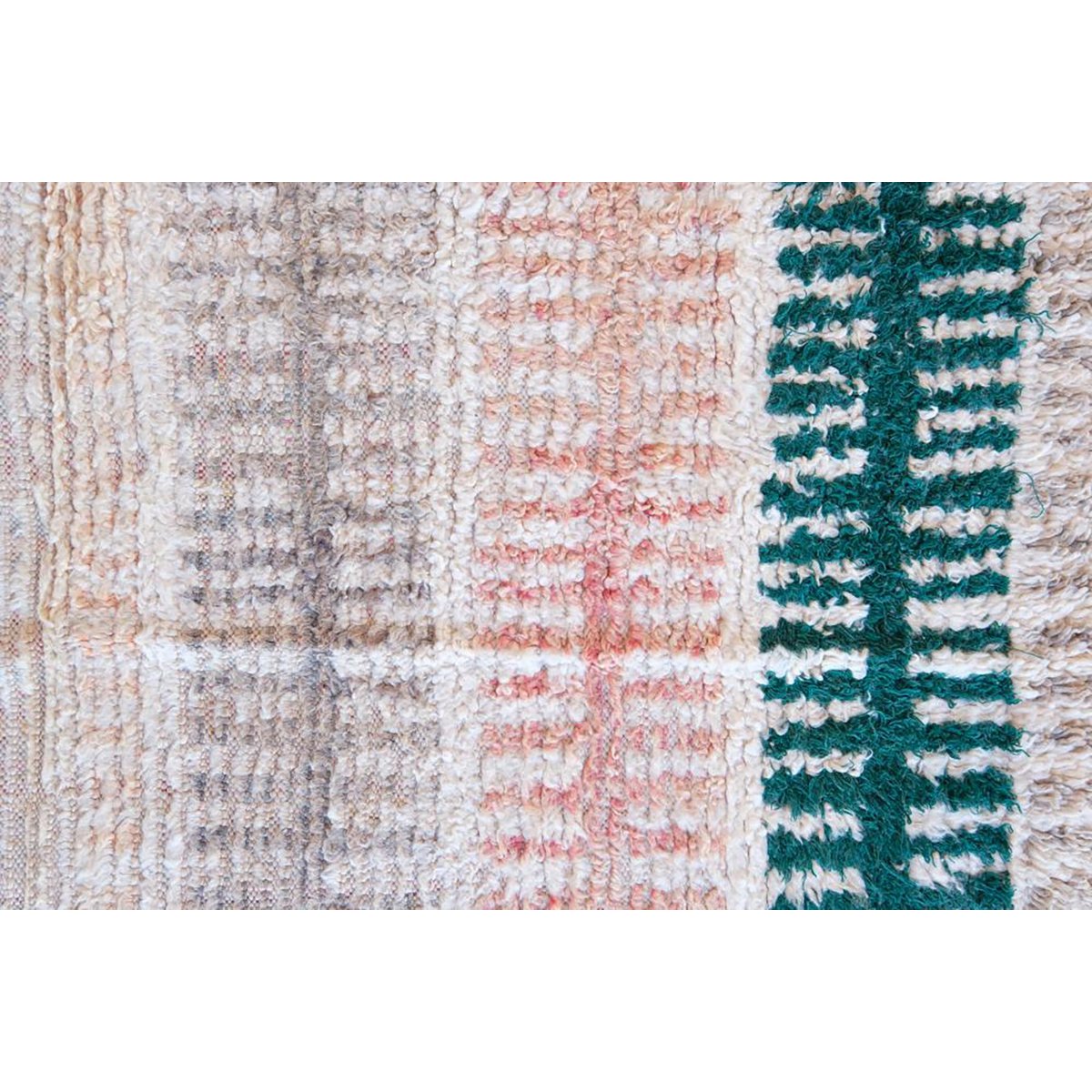 Marokkaans Berber tapijt van zuivere wol 87 x 176 cm