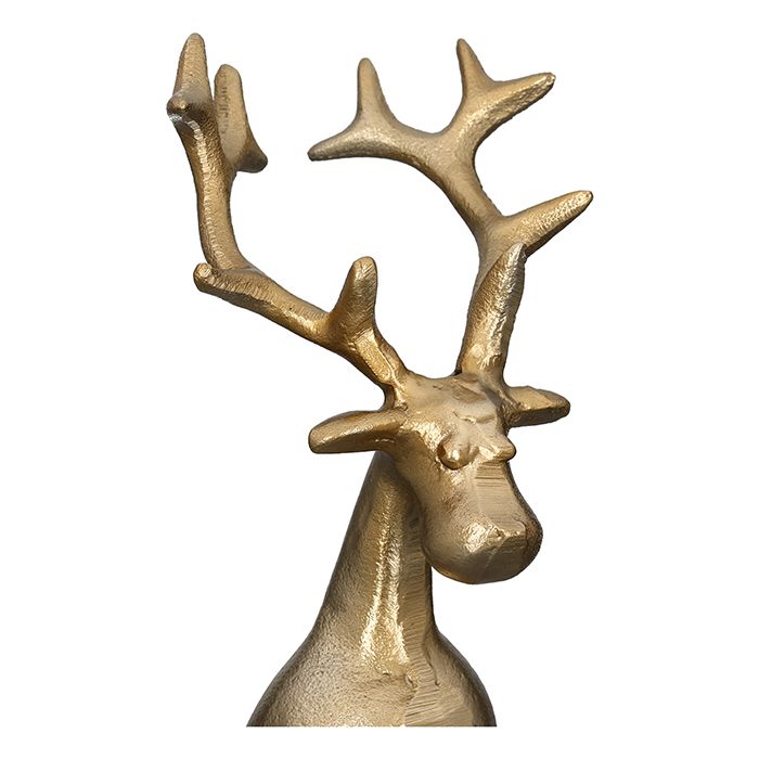 3er Set Rentier "Hank" – Eleganz und Glanz in dreifacher Ausführung aus vernickeltem Aluminium