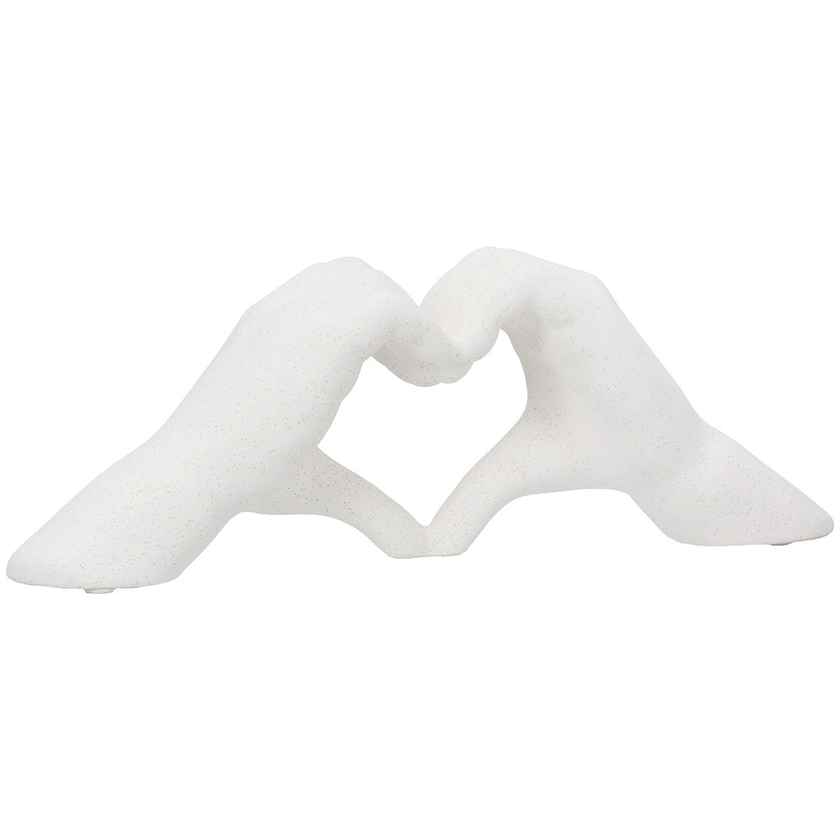 Dekofigur Herzensverbunden – Moderne Keramikskulptur in Herzform