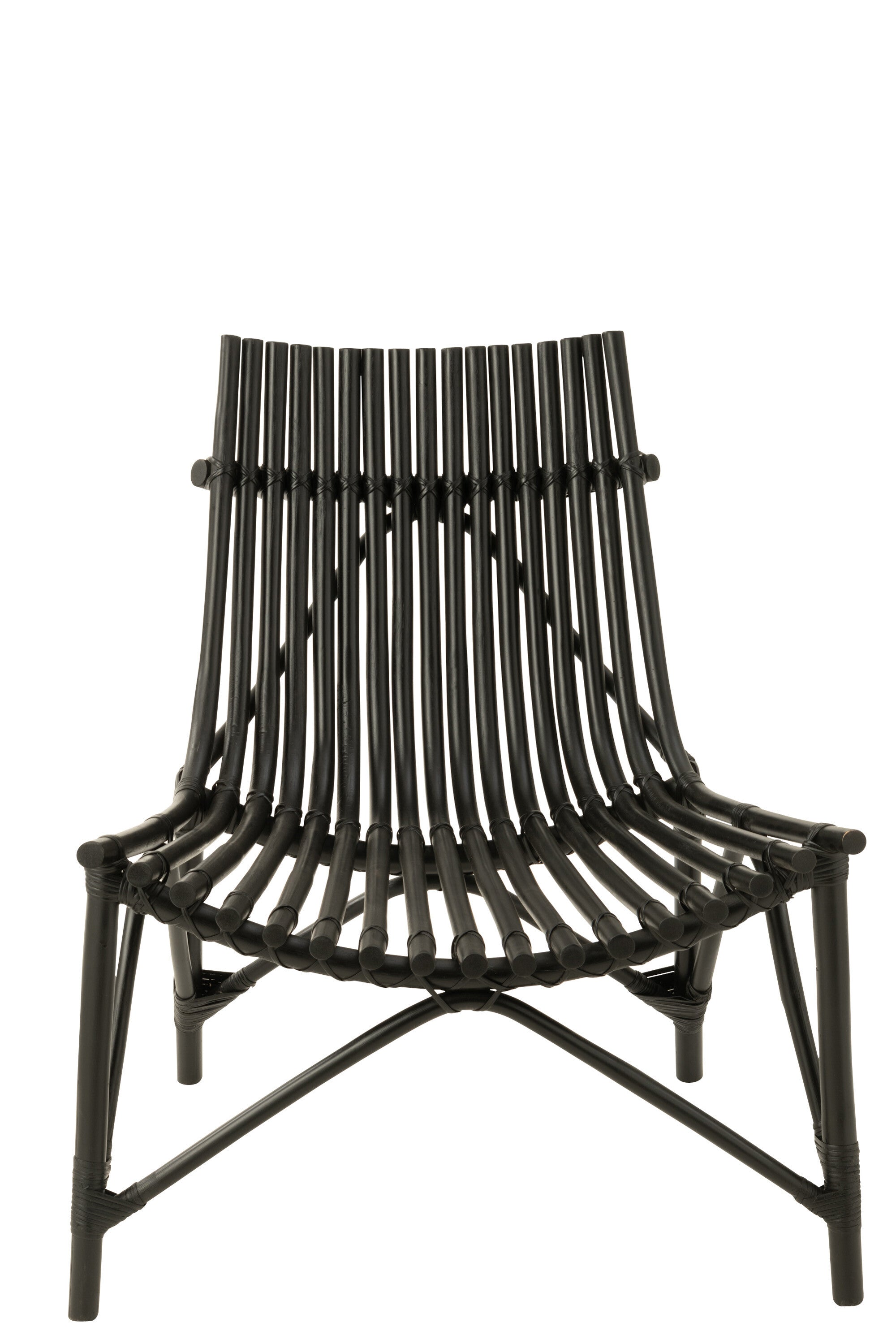 Exquisiter Rattan-Stuhl in Schwarz oder Naturell Handgefertigte Eleganz trifft komfortables Design