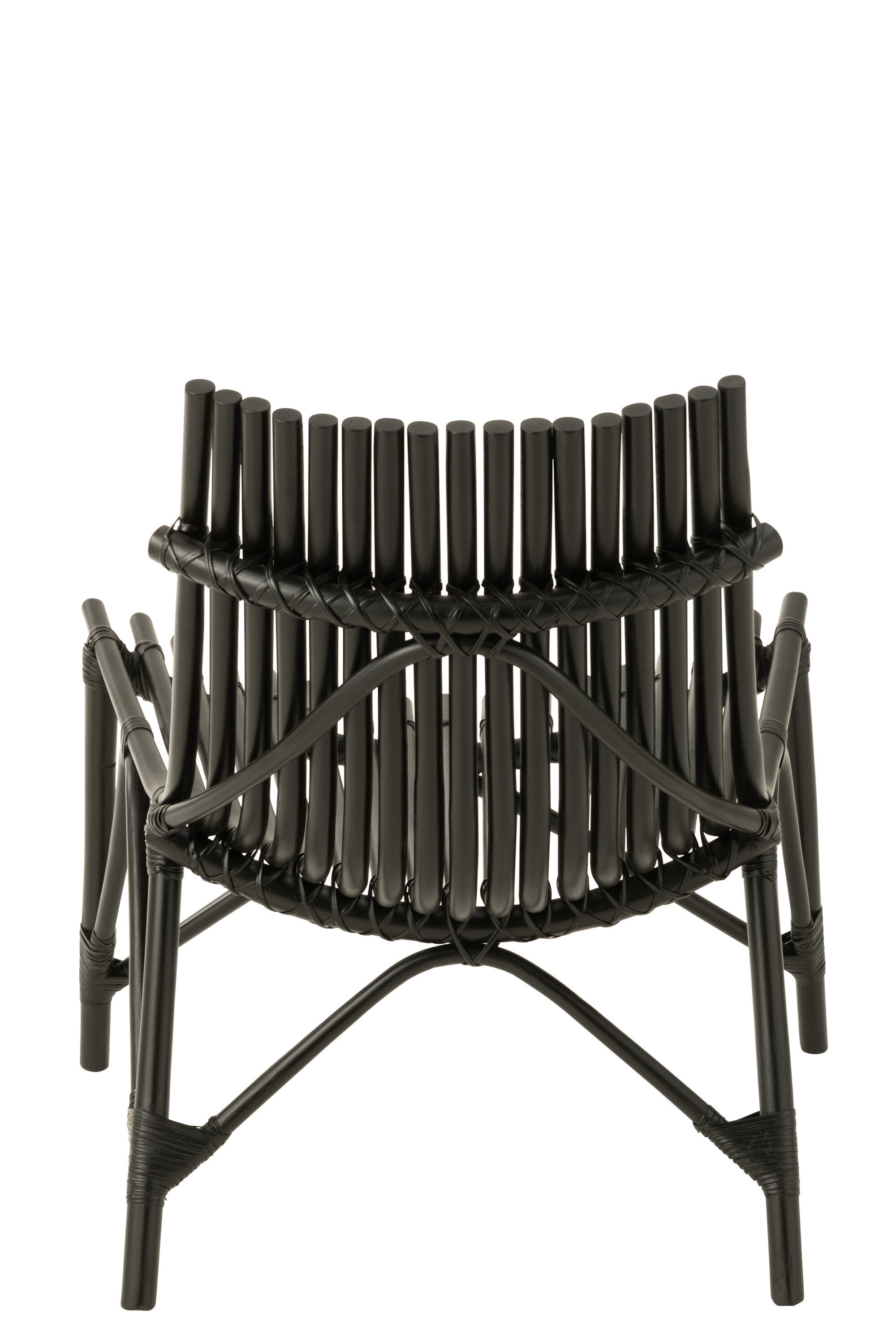 Exquisiter Rattan-Stuhl in Schwarz oder Naturell Handgefertigte Eleganz trifft komfortables Design