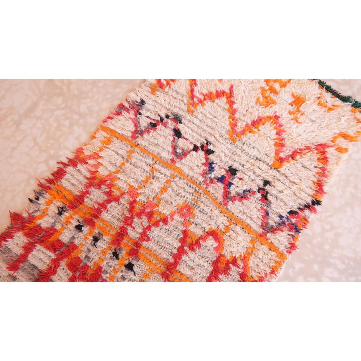 Marokkanischer Berber Teppich reine Wolle 80 x 186 cm