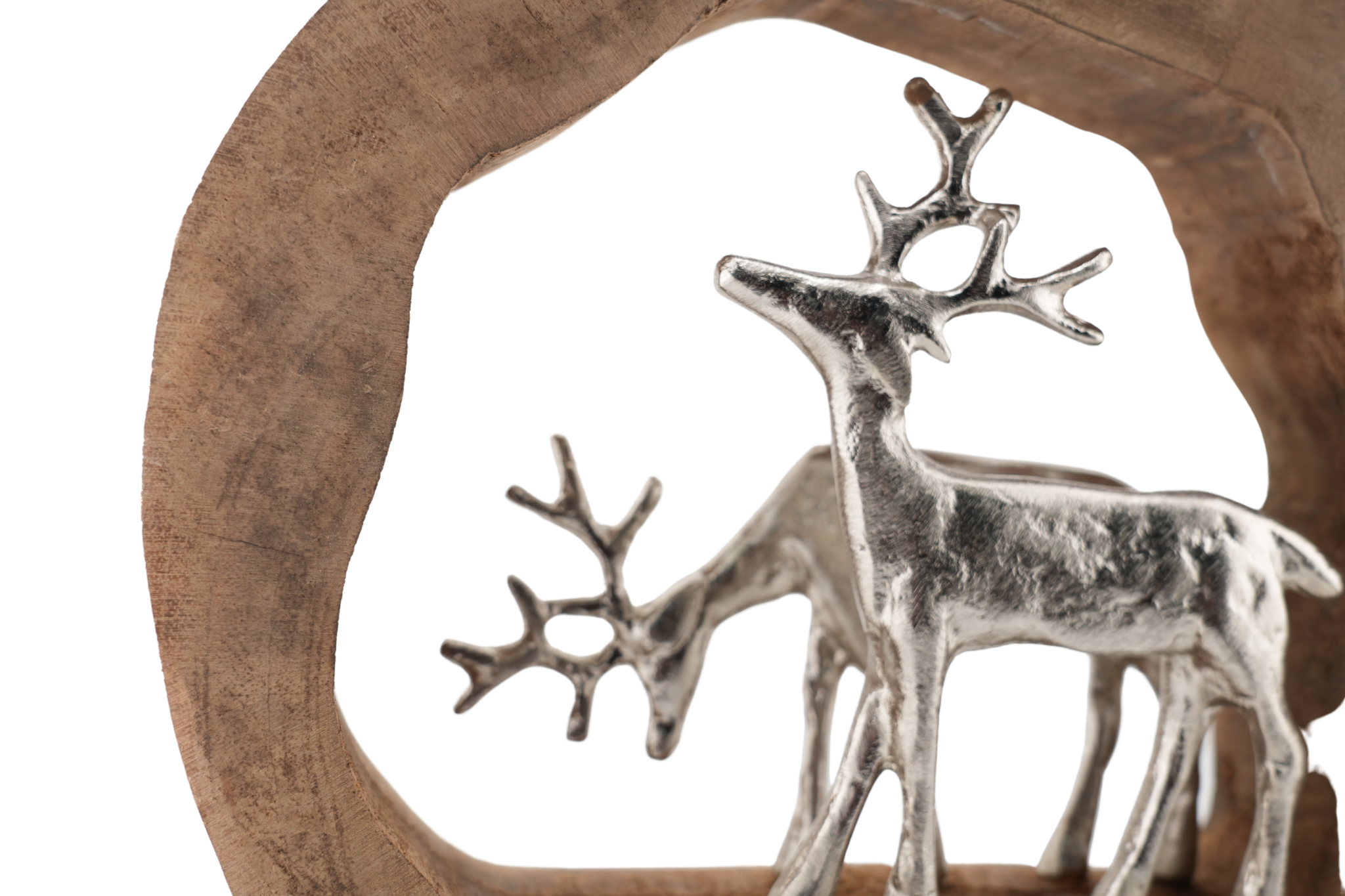 Rentier Hirsch in einem Mangobaum-Kreis Die ultimative Weihnachtsdekoration