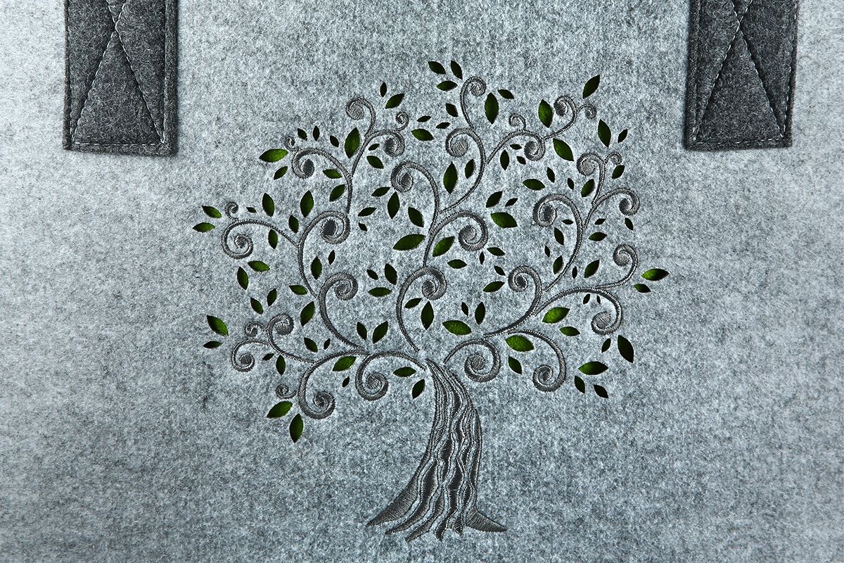 Filztasche "Lebensbaum" Shoppingtasche Tragetasche, Handtasche, Geschenk, Einkaufstasche,Baum Breite 40cm Filz